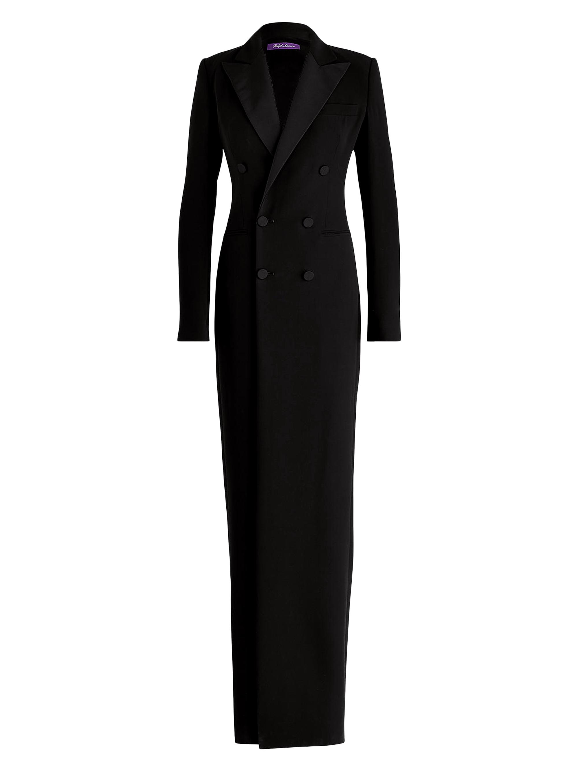 Ralph Lauren Collection Women's Kristian Silk Tuxedo Dress - Black
