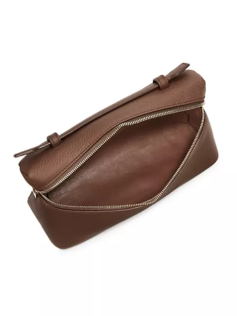 Loro Piana Neo L19 Pouch Bag In Brown