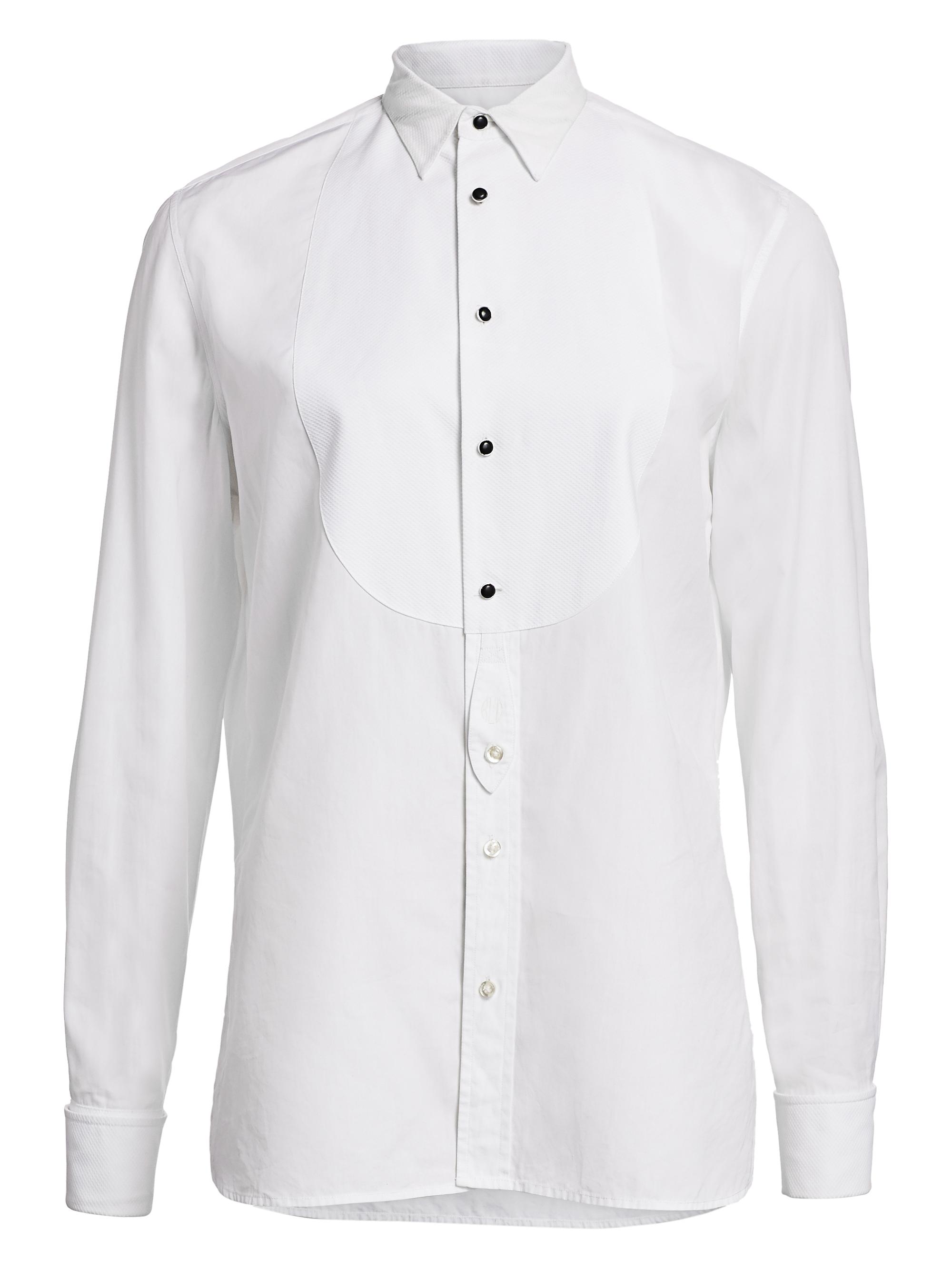 Ralph Lauren Collection Women's Marlie Cotton Tuxedo Shirt - White