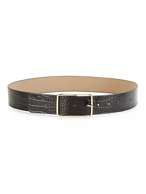 Shop B-Low The Belt Milla Croco-Print Leather Belt