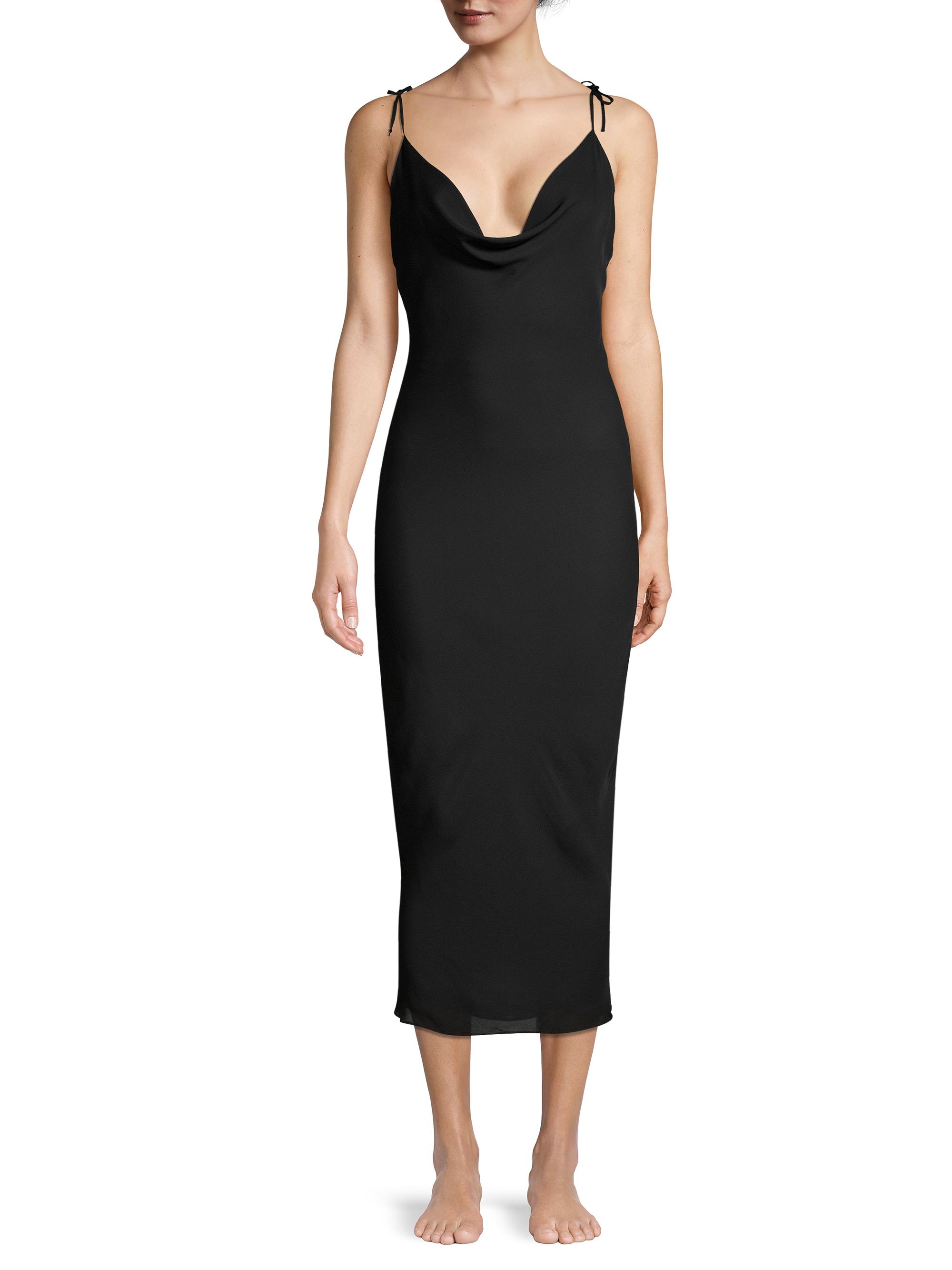open lace back dress Kiki de Montparnasse - Kiki de Montparnasse Soie T-Back Gown in Tempete S