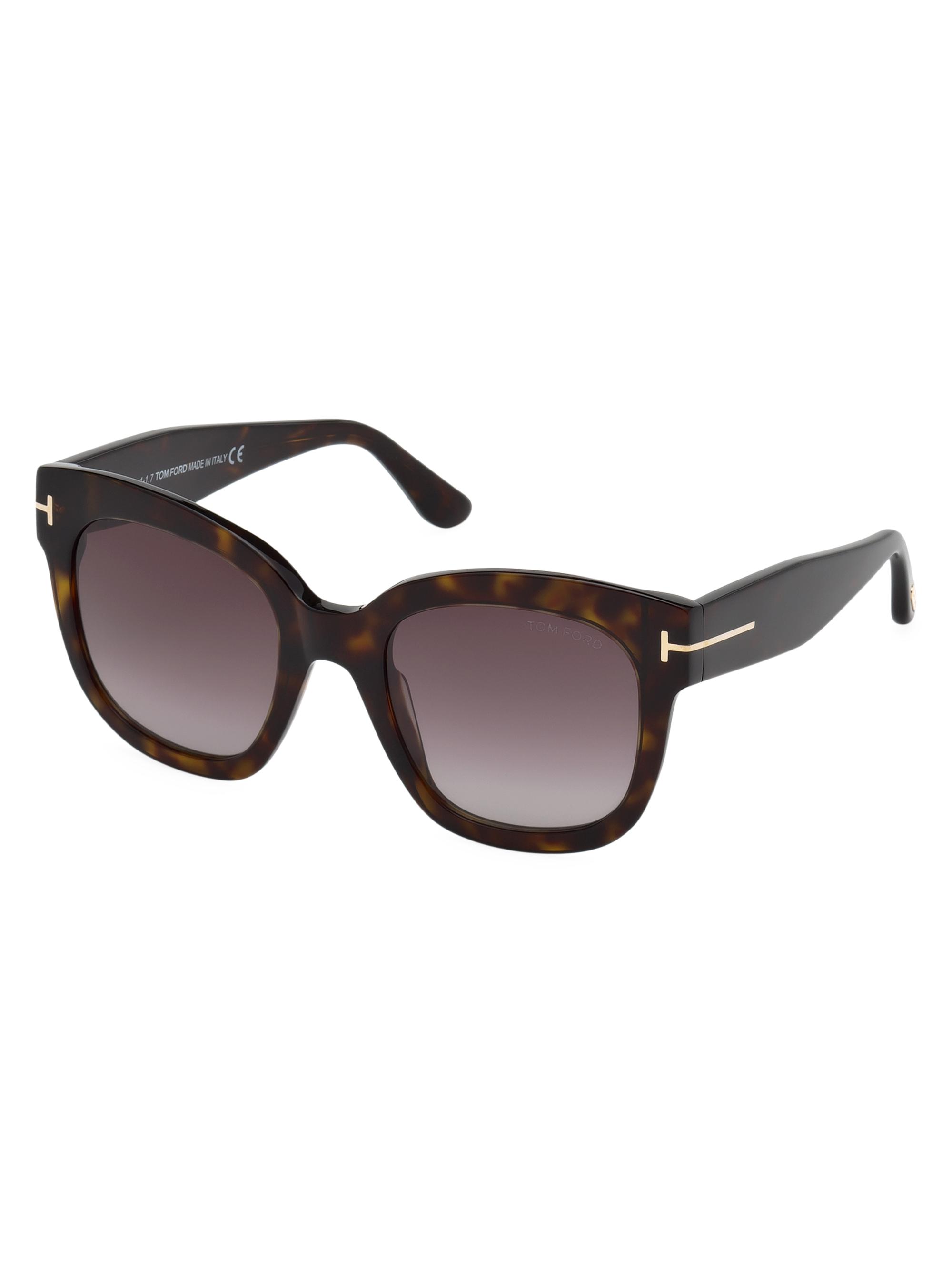 TOM FORD Beatrix 52MM Polarized Lens Square Sunglasses