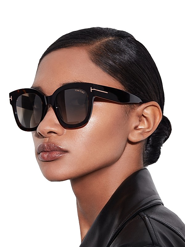 Shop TOM FORD Beatrix 52MM Polarized Lens Square Sunglasses Shop TOM FORD Beatrix 52MM Polarized Lens Square Sunglasses