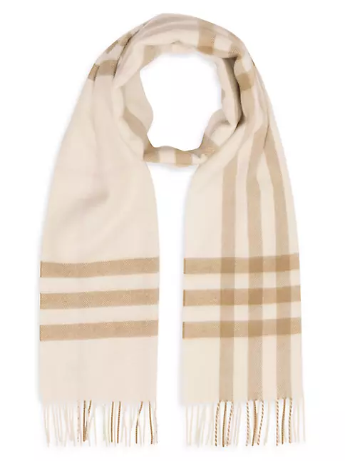 BURBERRY check new tag Fashion Accessories Scarf Wool / Cashmere Brown