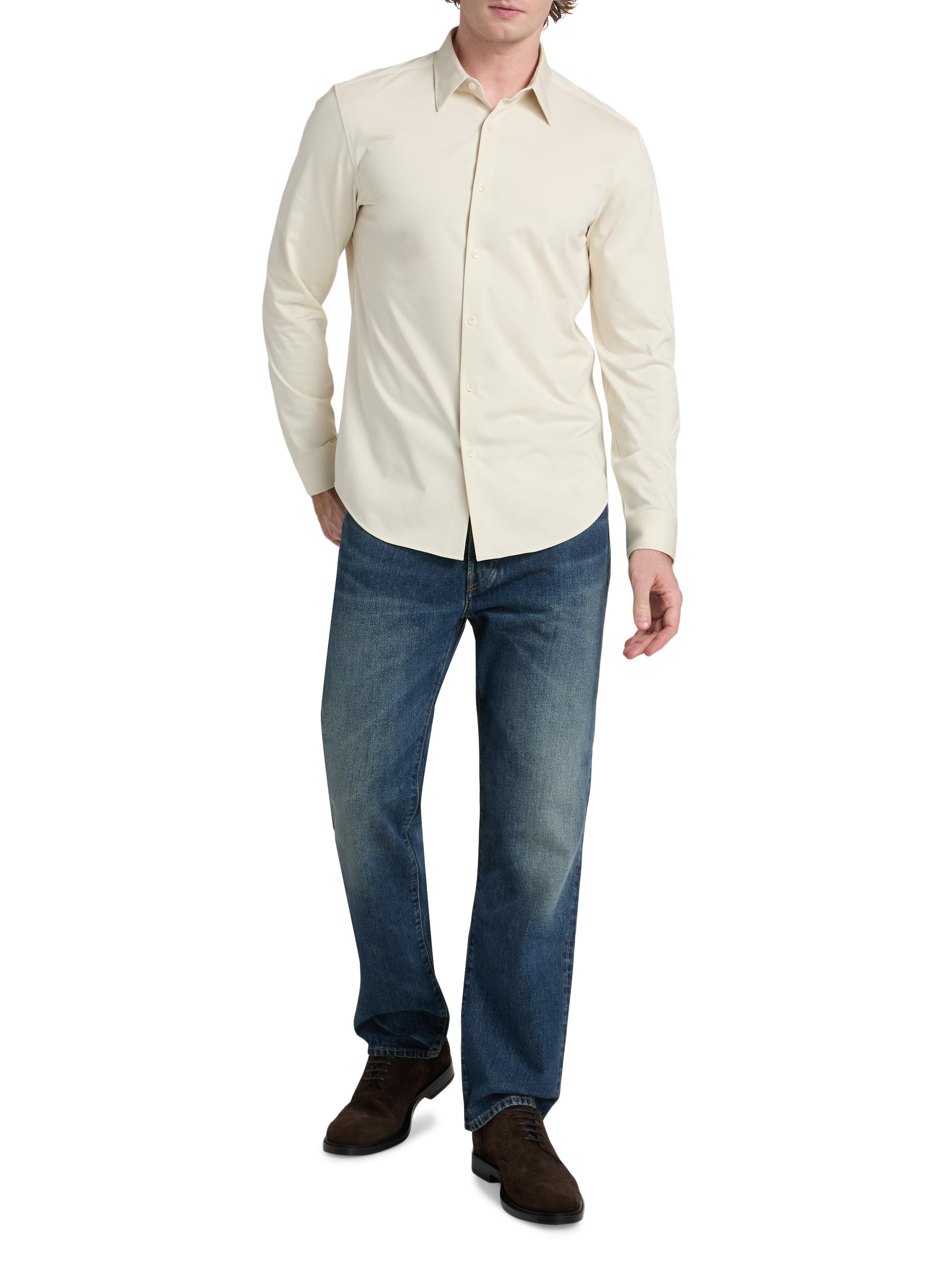 Theory Sylvain Structure Knit Shirt | Saks Fifth Avenue
