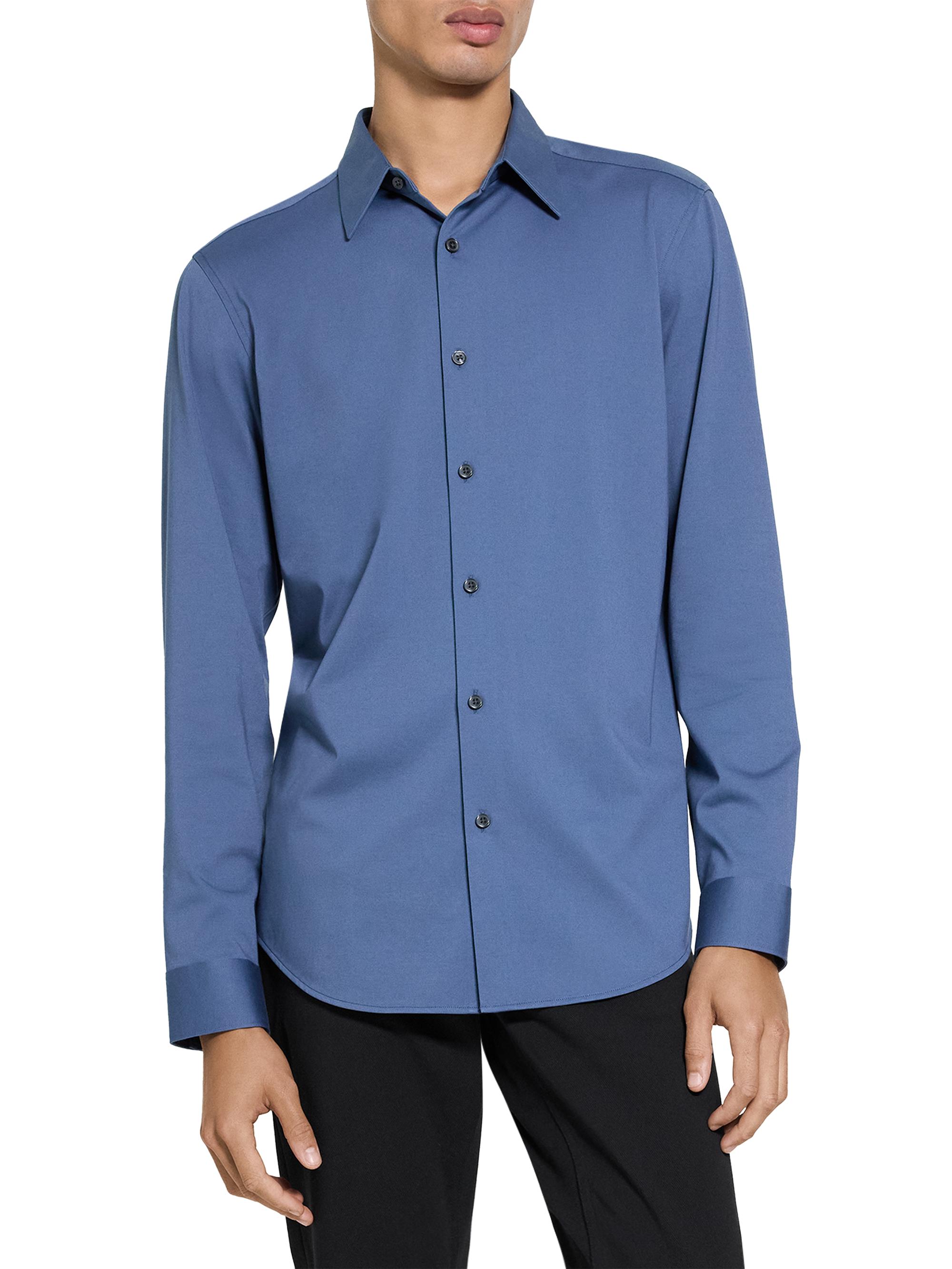 Theory Sylvain Structure Knit Shirt | Saks Fifth Avenue