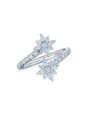Kwiat Women's  Star 18K White Gold & Diamond Open Ring - White Gold