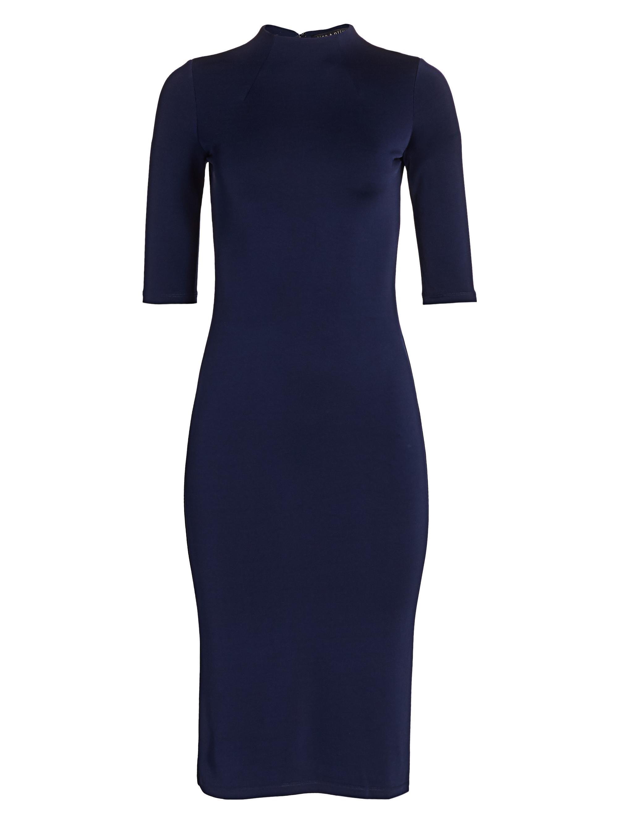 ALICE + OLIVIA Women's Delora Knit Bodycon Dress - Navy