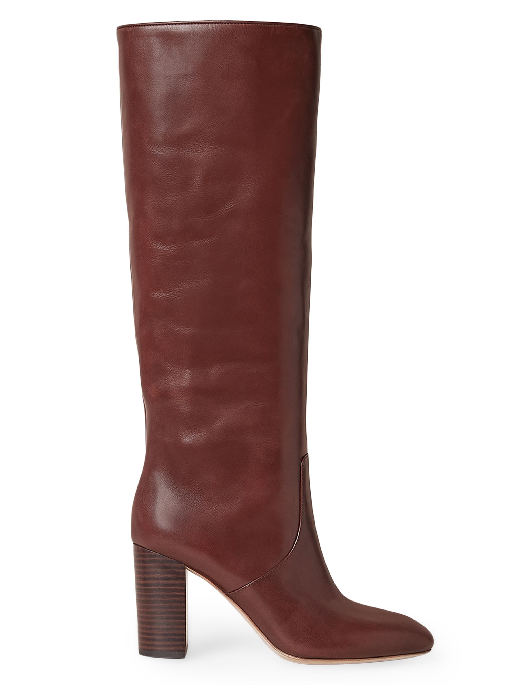 Loeffler Randall Women's Goldy Knee-High Leather Boots - Espresso