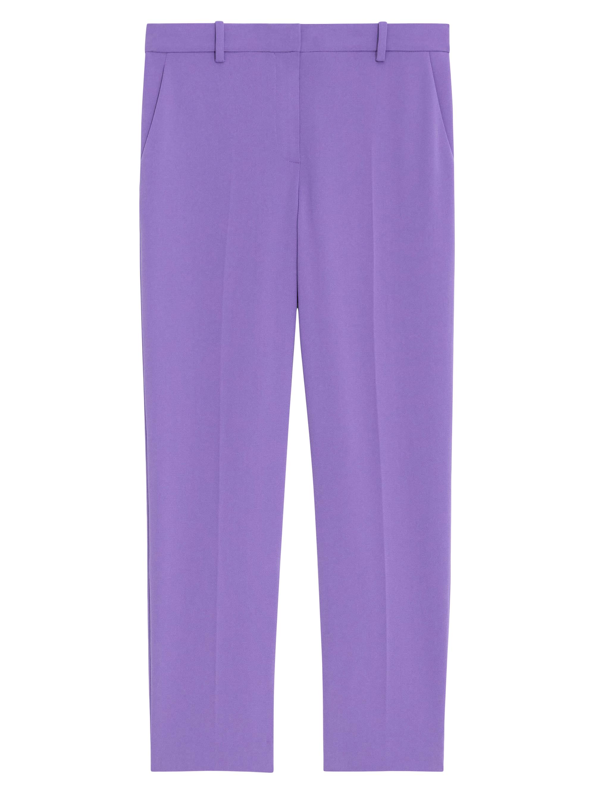Theory Women's Crepe Cropped Tailered Trousers - Bright Peony
