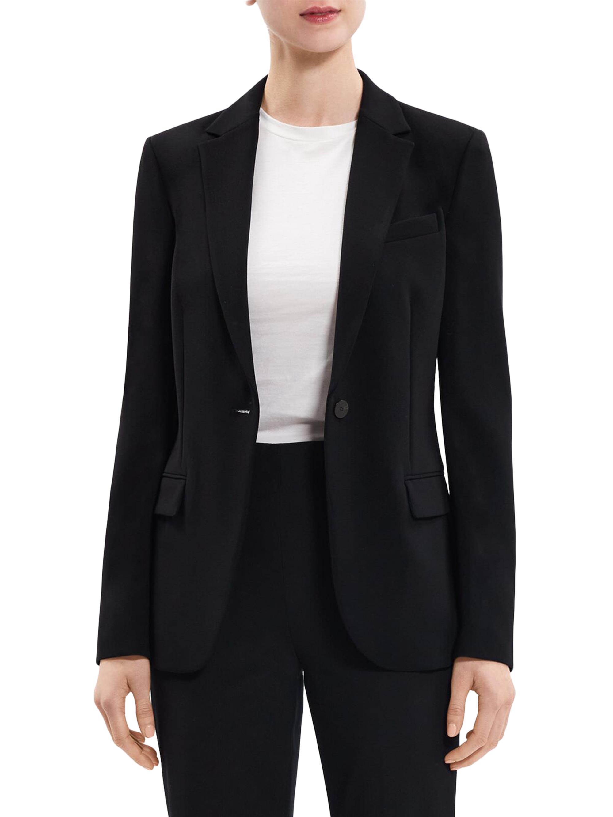 ジャケット・アウター Theory 25SS Satin Crepe Straight Blazer Satin Crepe Straight Blazer | WOMEN（レディース）｜Theory
