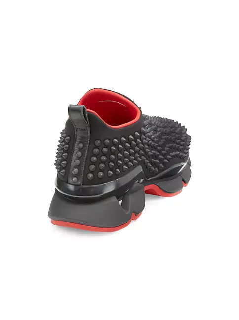 LOUBOUTIN Spike Sock Sneakers in Black - More Than You Can Imagine