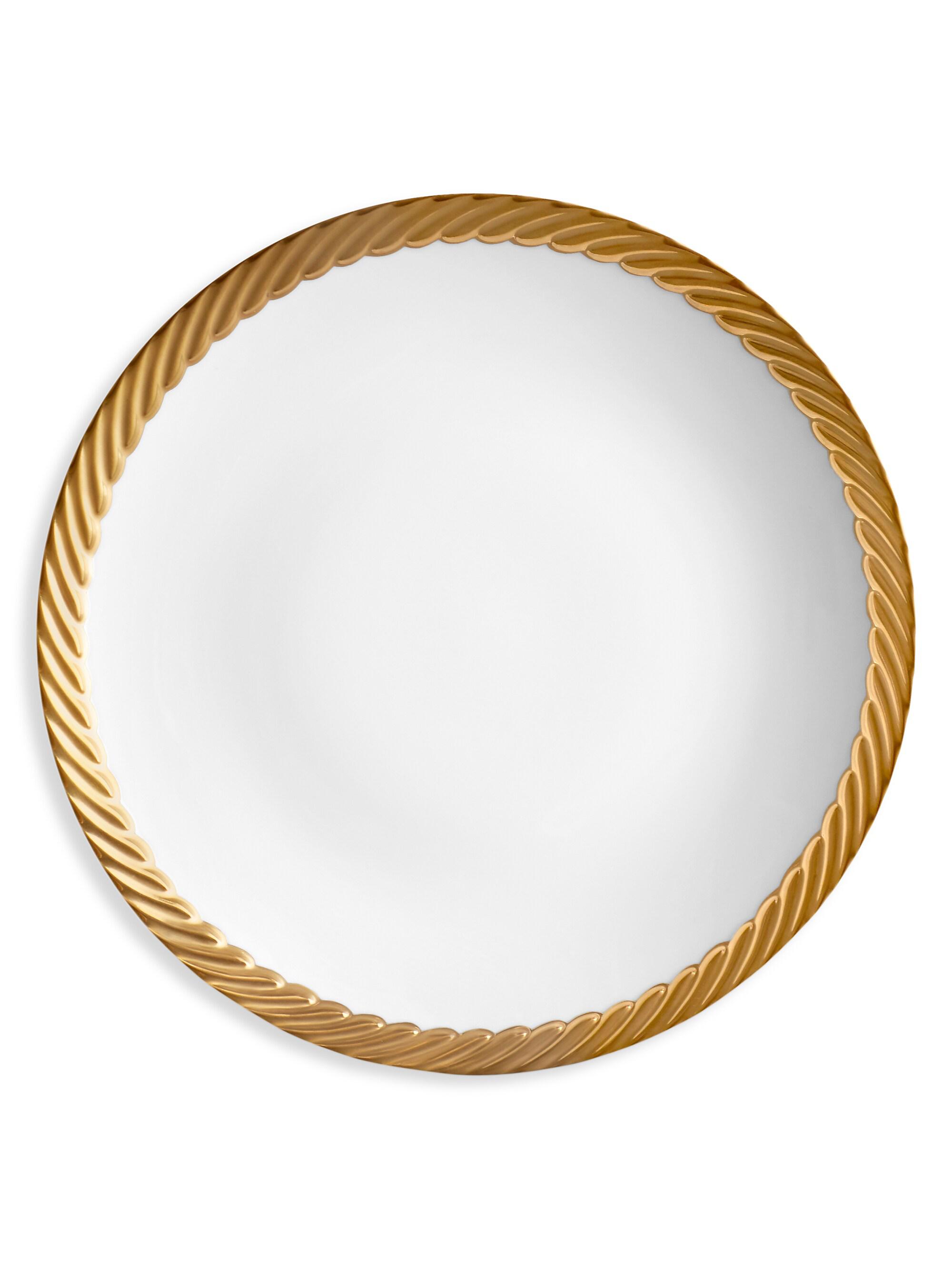 L'Objet Corde 24K Goldplated-Trim & Porcelain Bread and Butter Plate