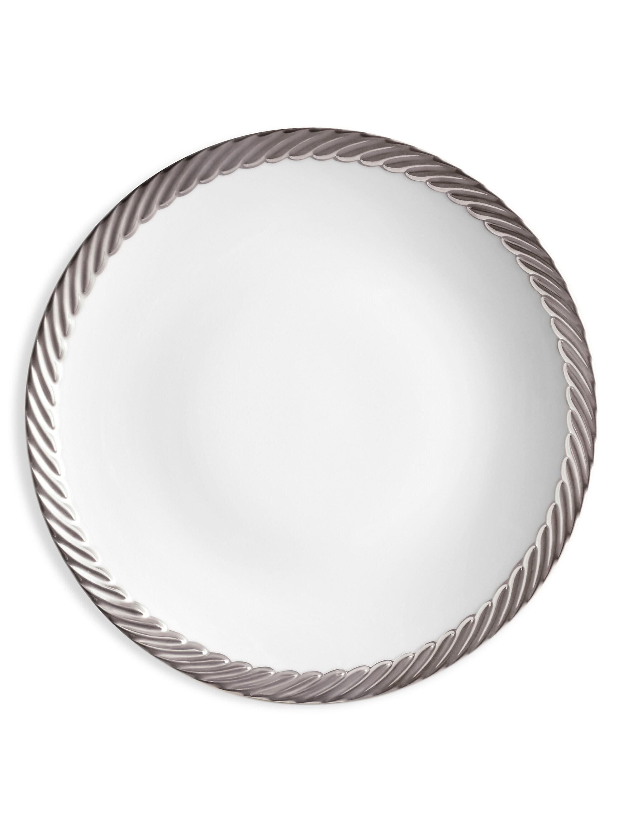 L'Objet Corde Platinum-Plated Trim Porcelain Bread & Butter Plate