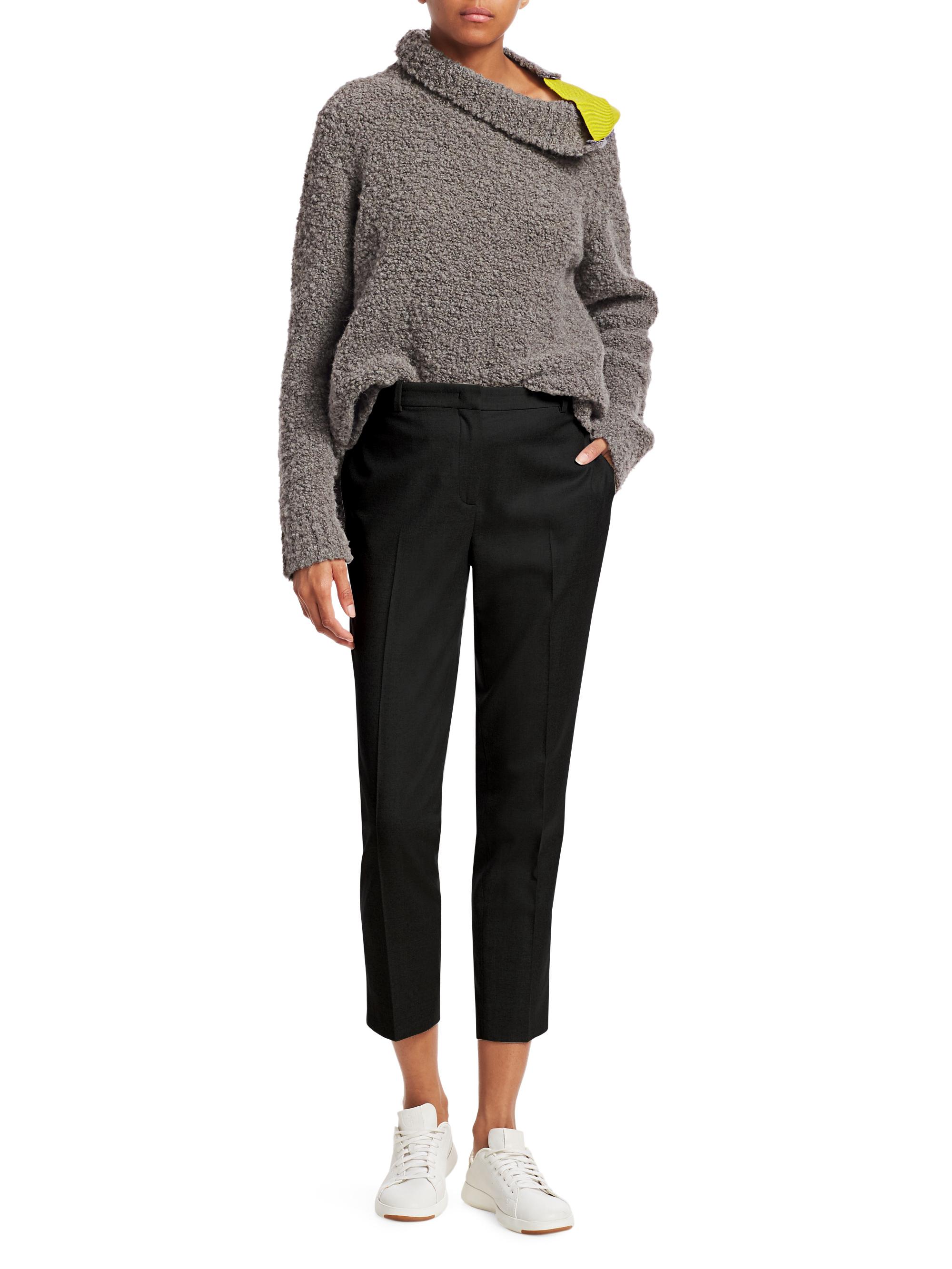 Fabiana Filippi Zip Detail Bouclé Turtleneck Sweater | Saks Fifth