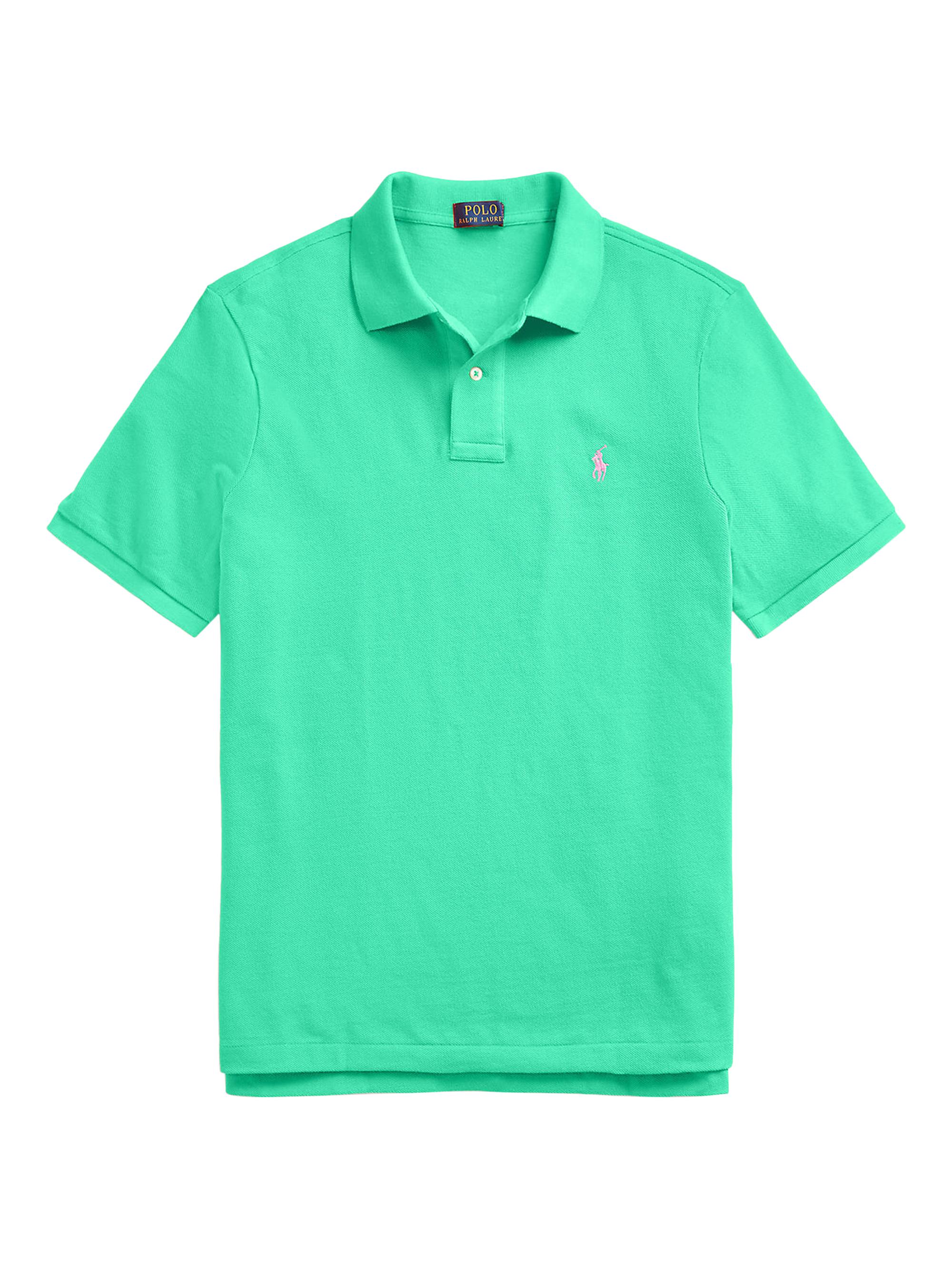Polo Ralph Lauren Men's Cotton Mesh Classic-Fit Polo Shirt - Green