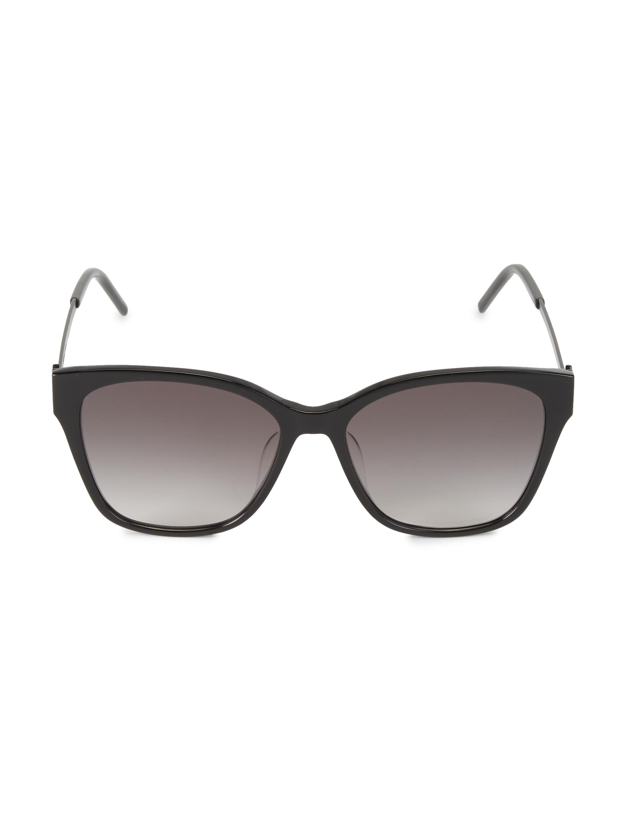 Saint Laurent Women's 56MM Square Sunglasses - Avana