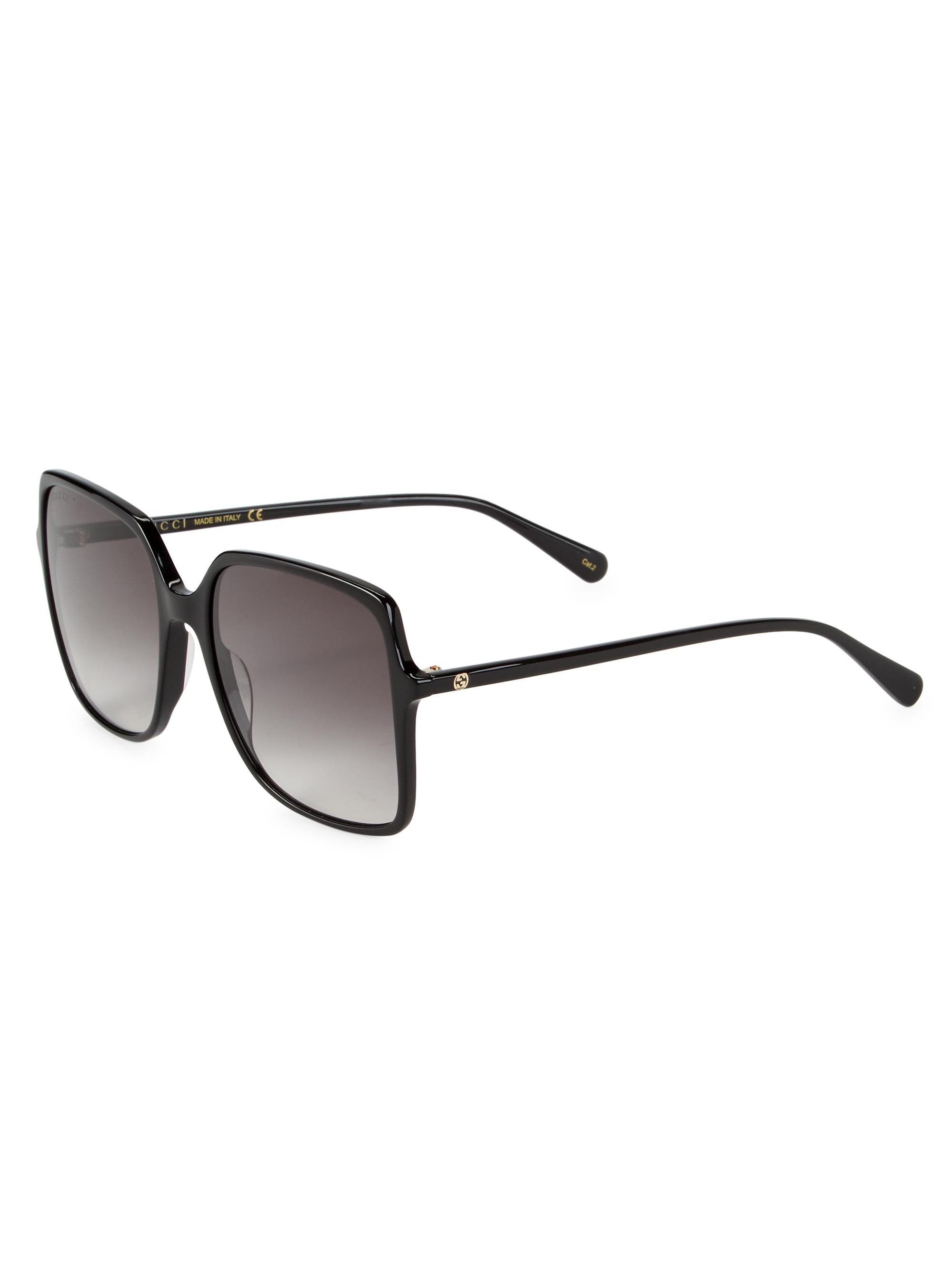 Gucci 57MM Square Sunglasses | Saks Fifth Avenue