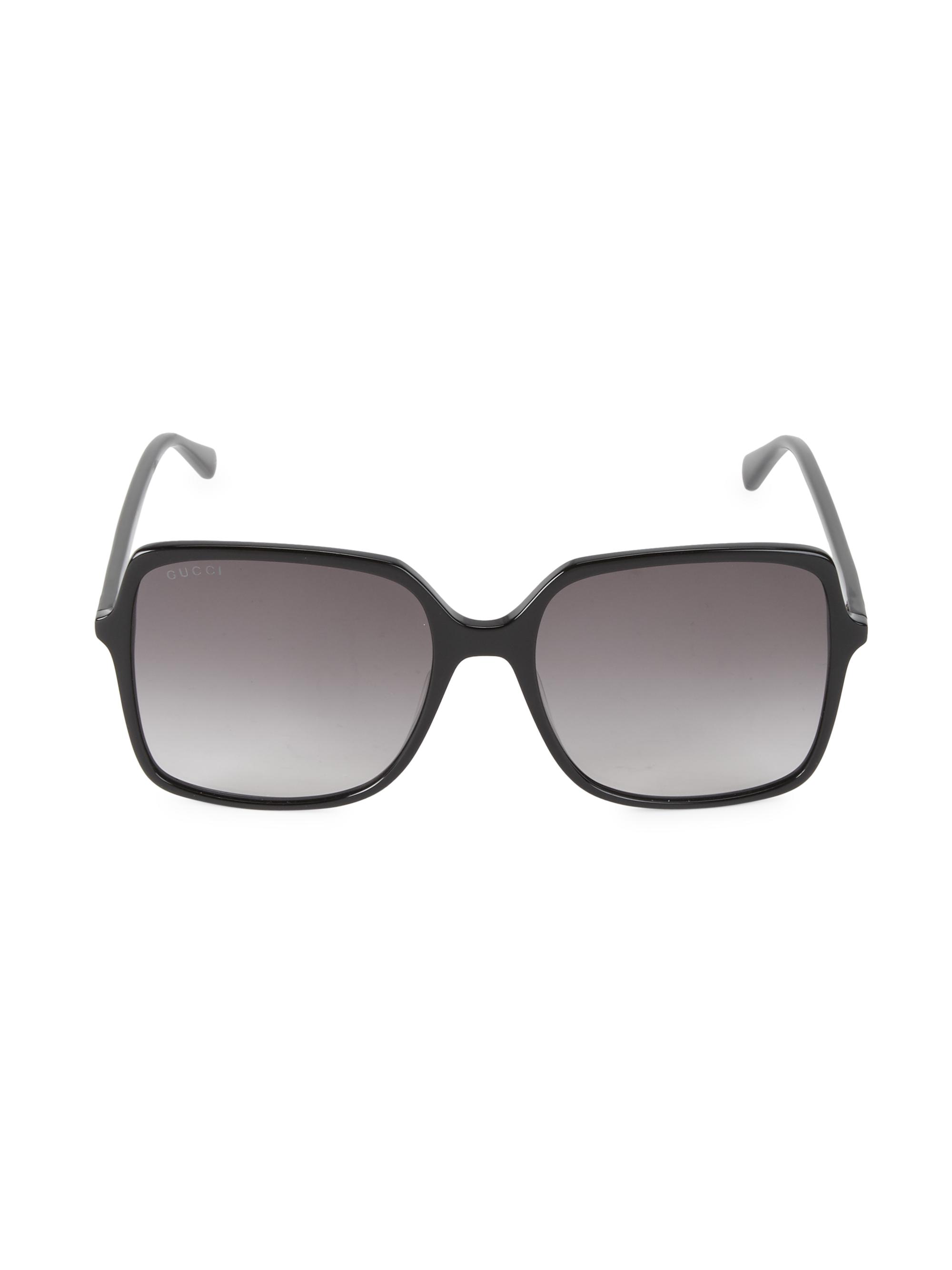 Gucci Women's 57MM Square Sunglasses - Black