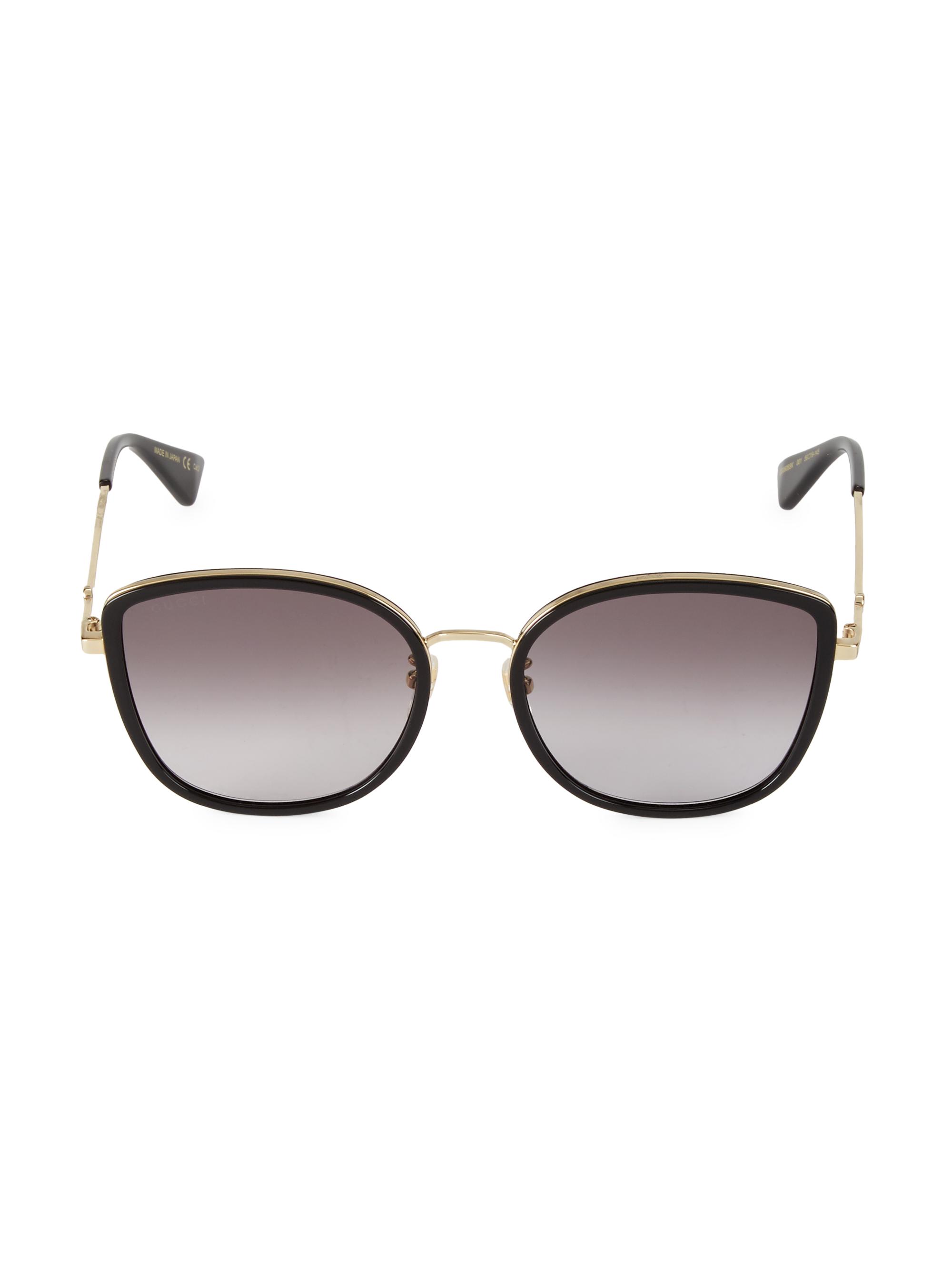 Gucci Women's 56MM Cat-Eye Sunglasses - Black