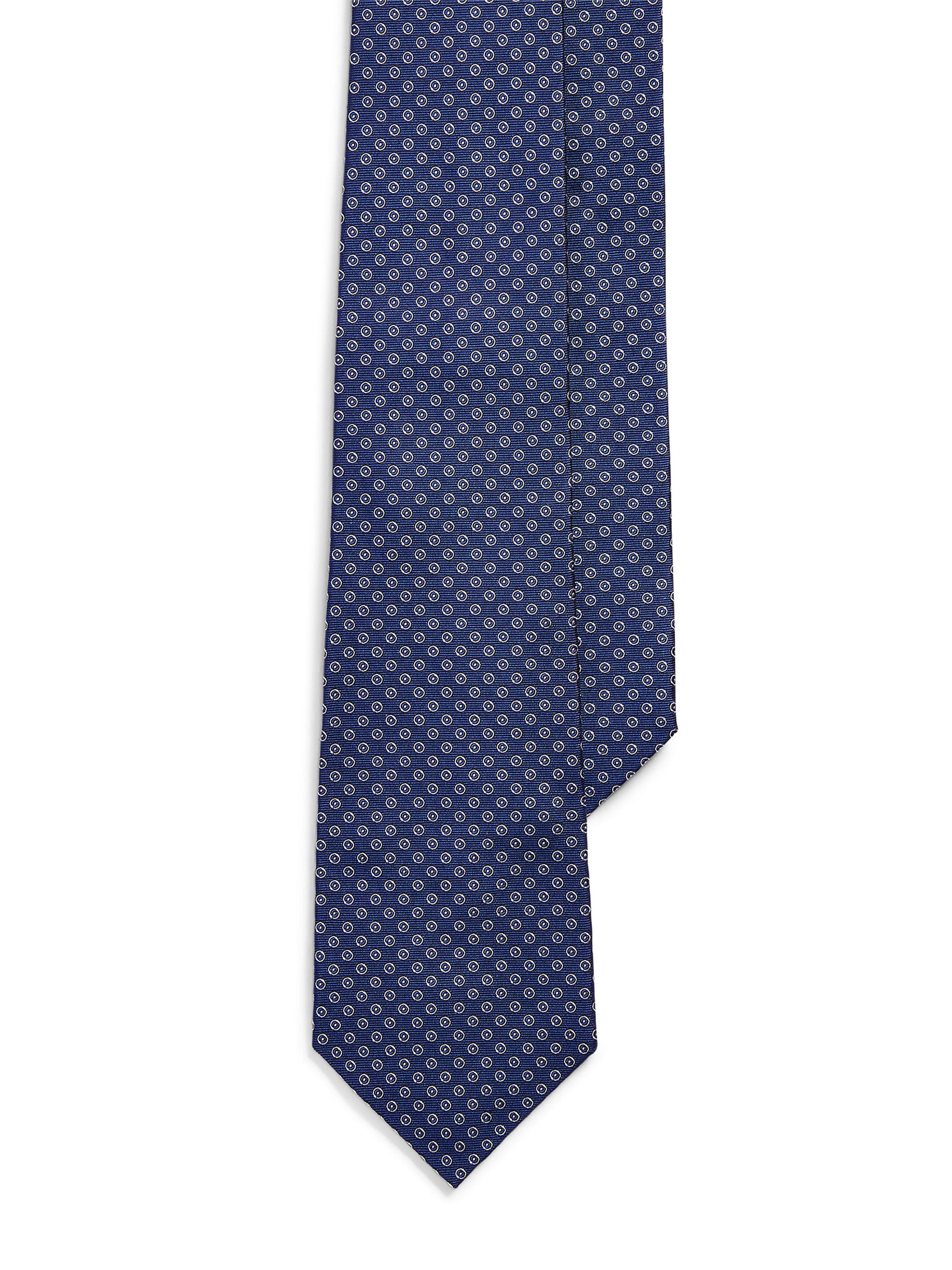 Ralph Lauren Purple Label Men's Bond St. Geometric Silk Tie - Blue