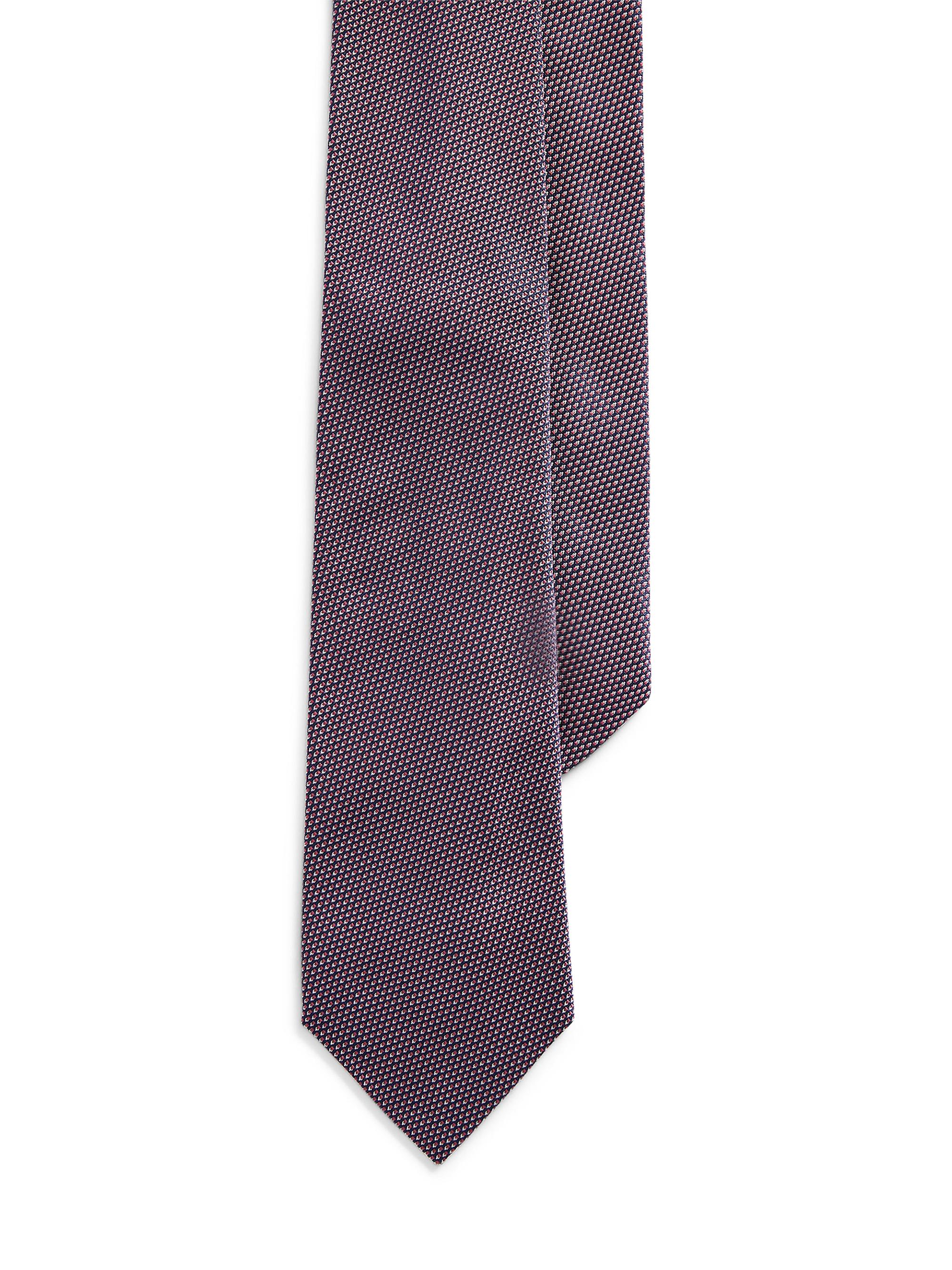 Ralph Lauren Purple Label Men's Bond St Geometric Silk Tie - Navy Pink