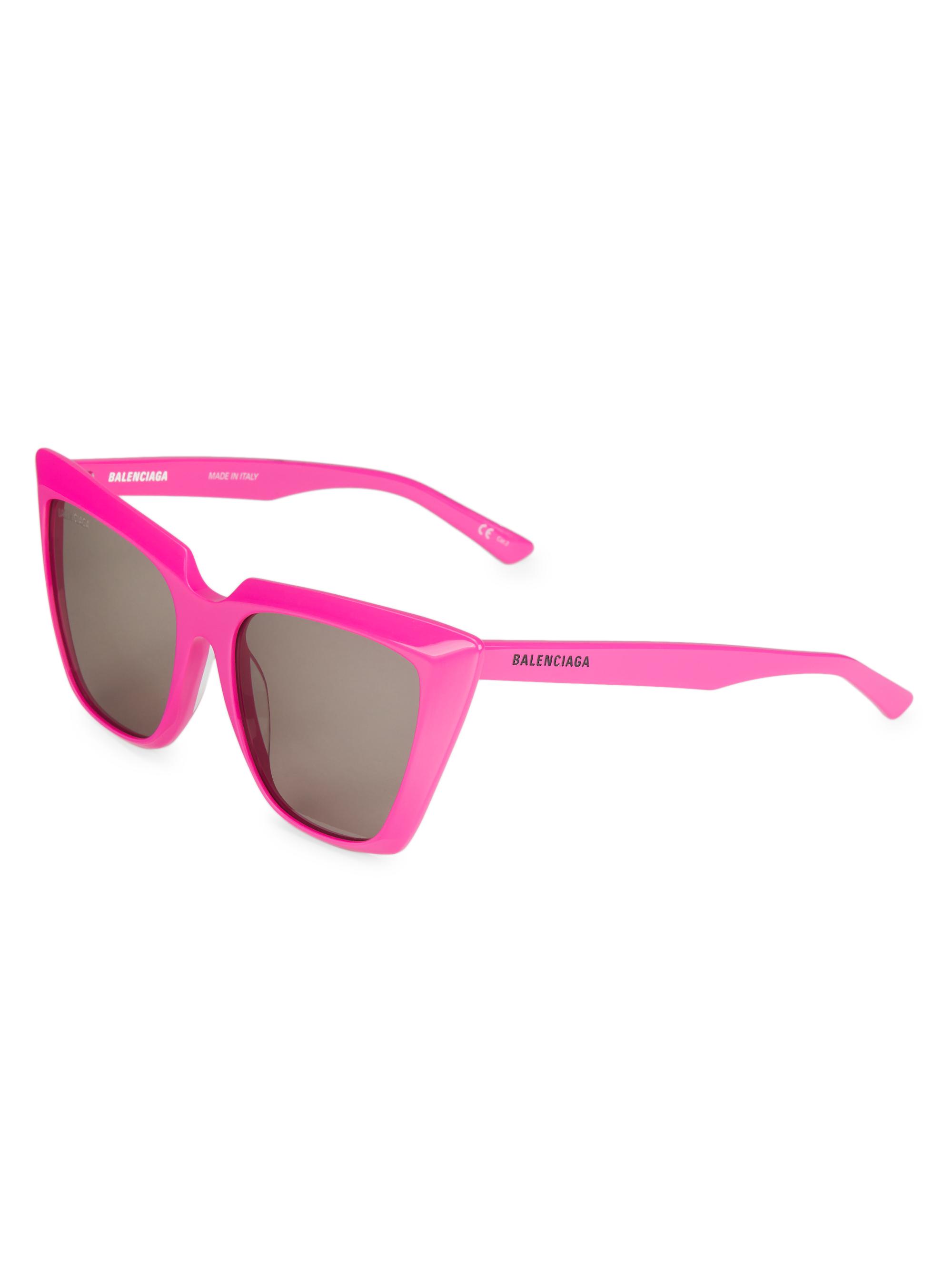 Balenciaga 55MM Squared Cat-Eye Sunglasses | Saks Fifth Avenue
