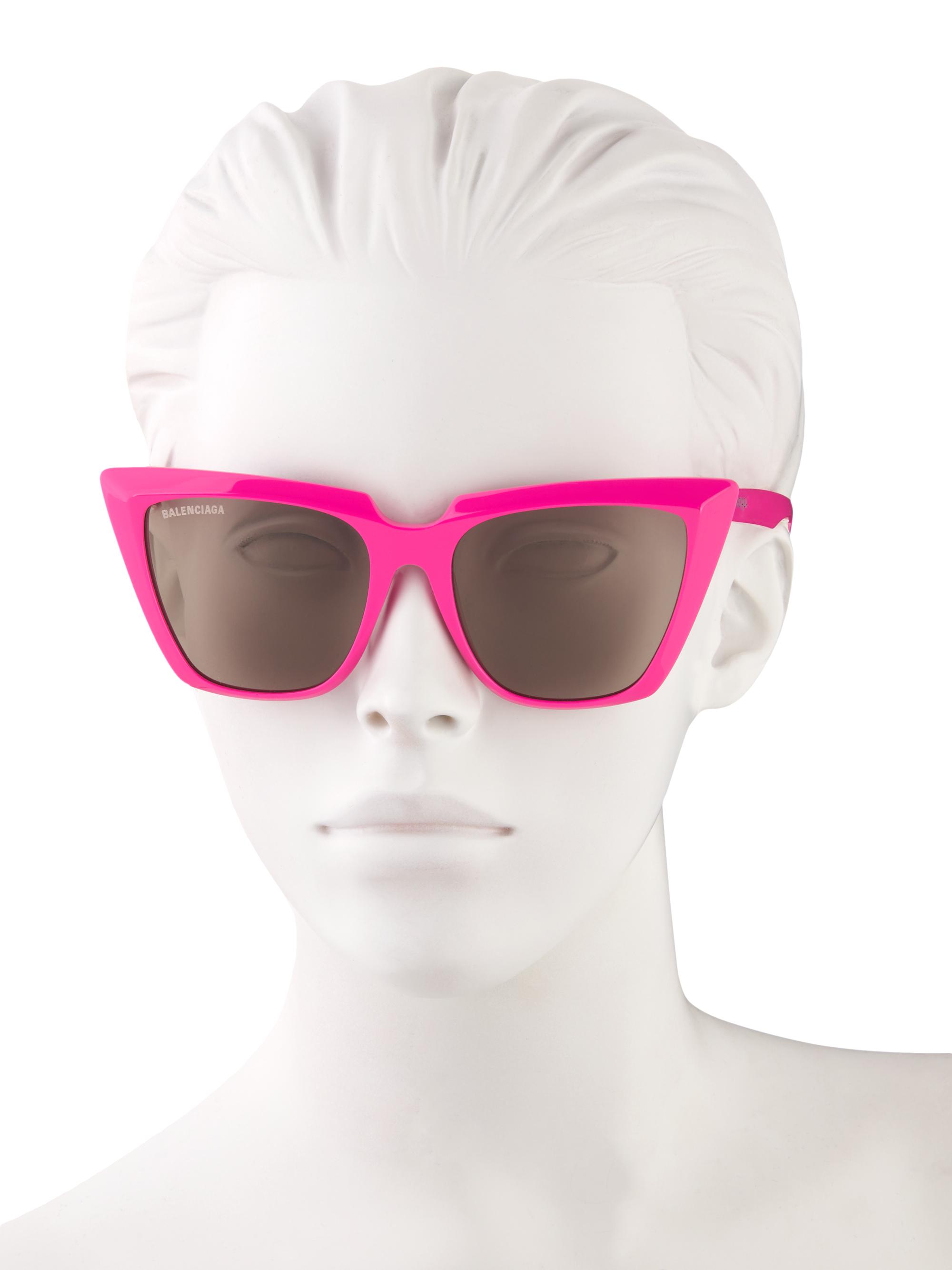 Balenciaga 55MM Squared Cat-Eye Sunglasses | Saks Fifth Avenue