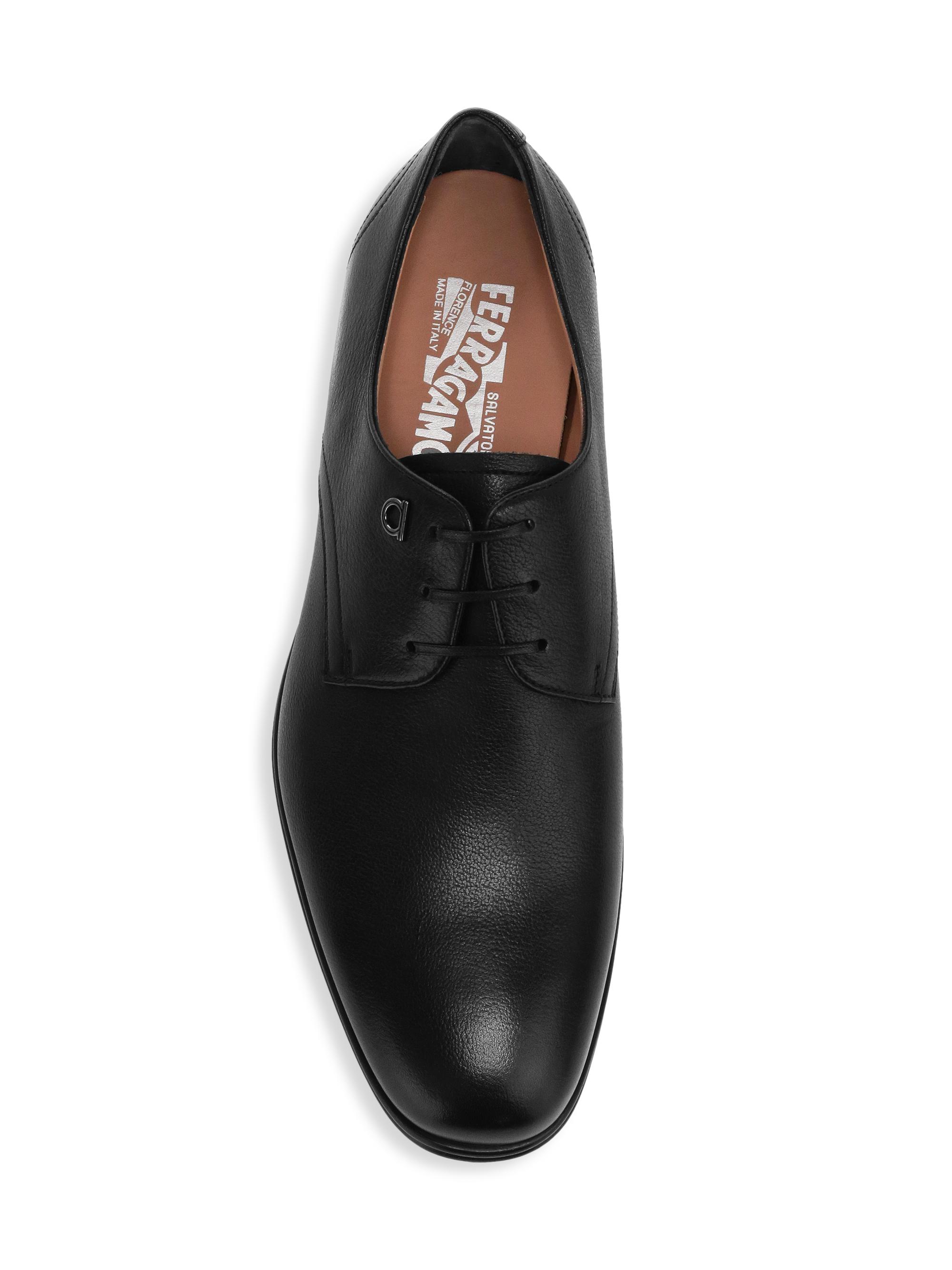 Salvatore Ferragamo Spencer Black Leather Oxfords Men’s Shoes Size 9E Salvatore Ferragamo Spencer Black Leather | Mercari main image 4