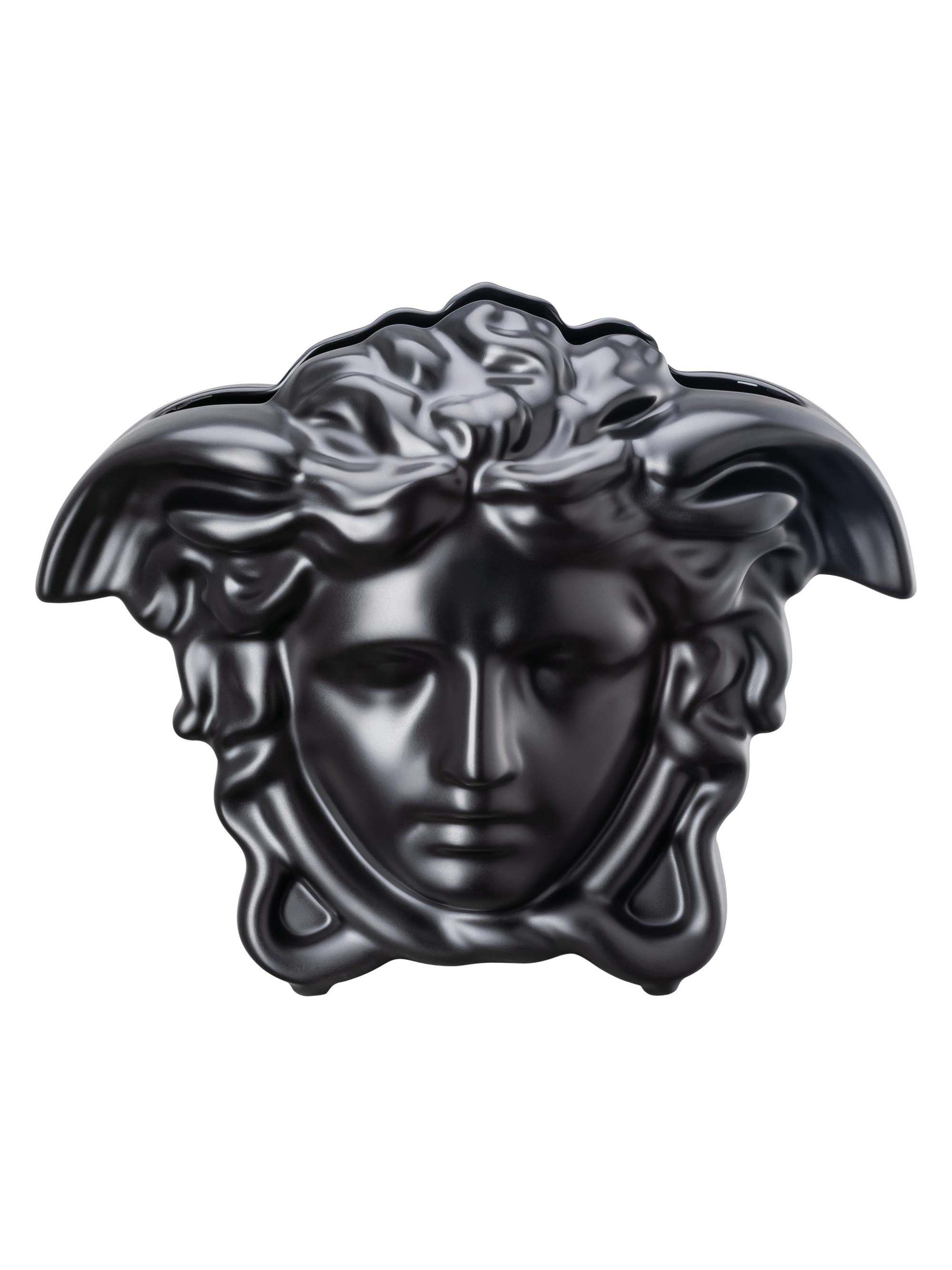 Versace Medusa Grande Porcelain Vase - Black
