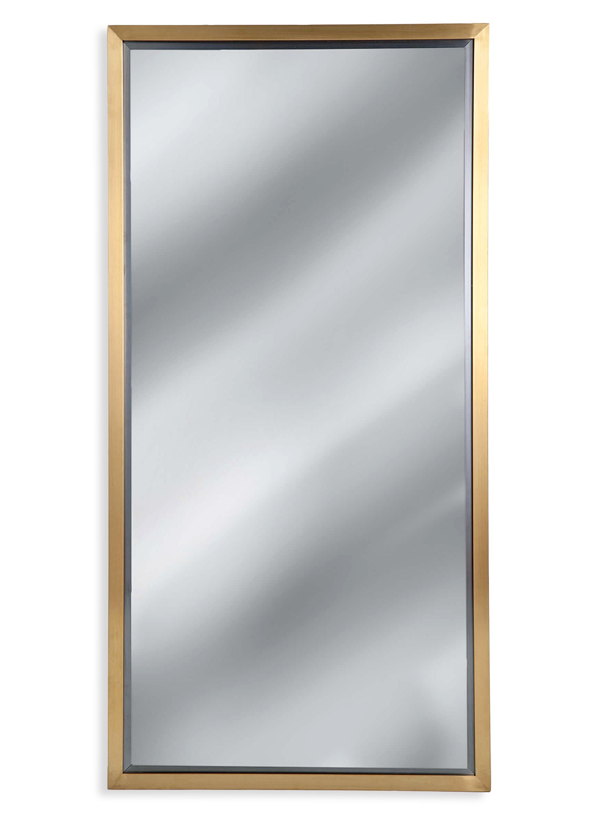 Regina Andrew Rectangle Mirror - Natural Brass