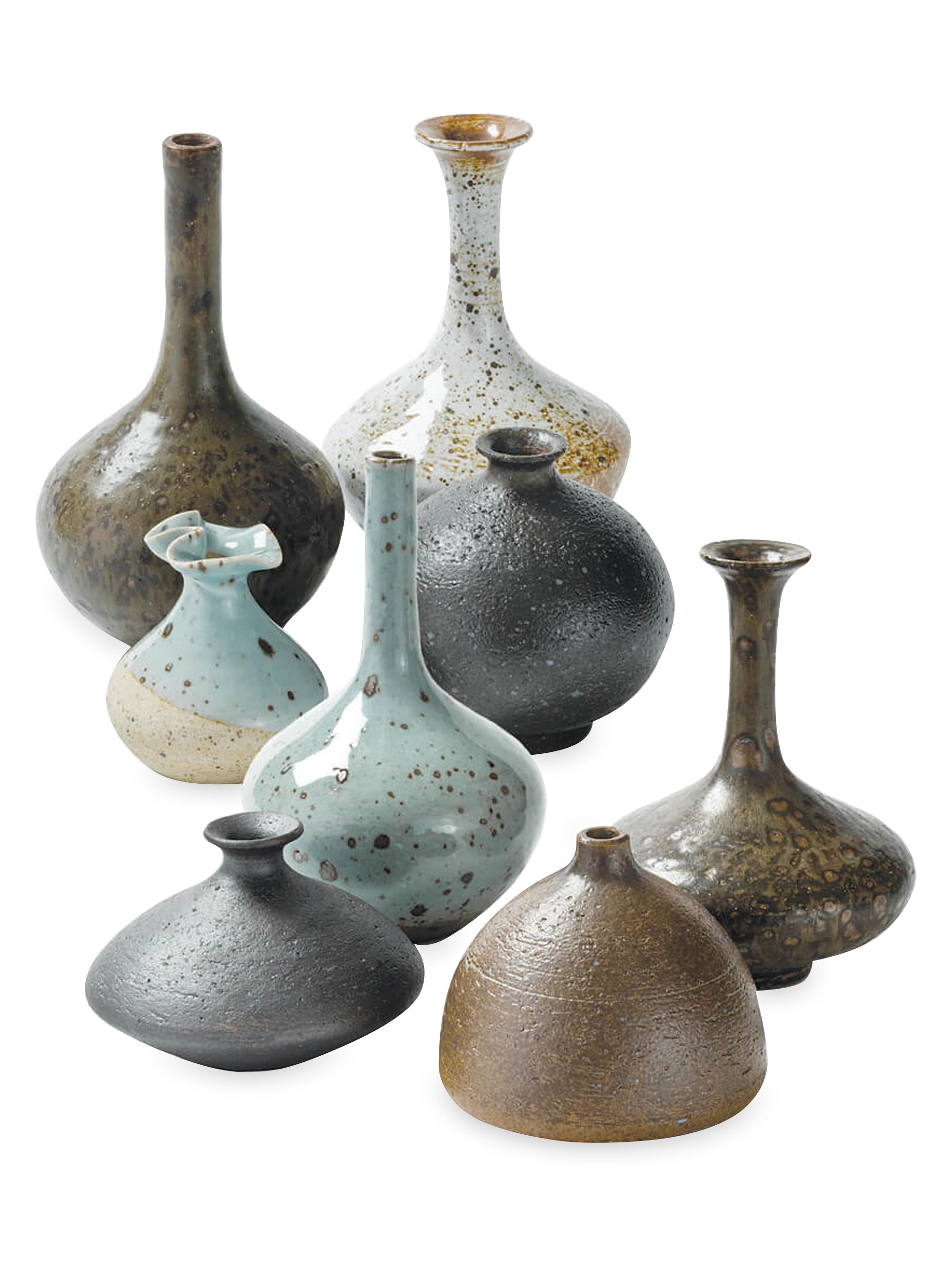 Regina Andrew 8-Piece Porcelain Bud Vase Set