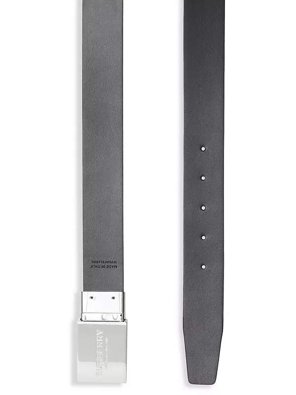 Burberry | Men 35mm Reversible Check E-Canvas Belt Archive Beige 100