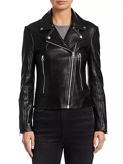 Mack Leather Moto Jacket for Women