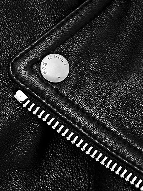 Mack Leather Moto Jacket for Women