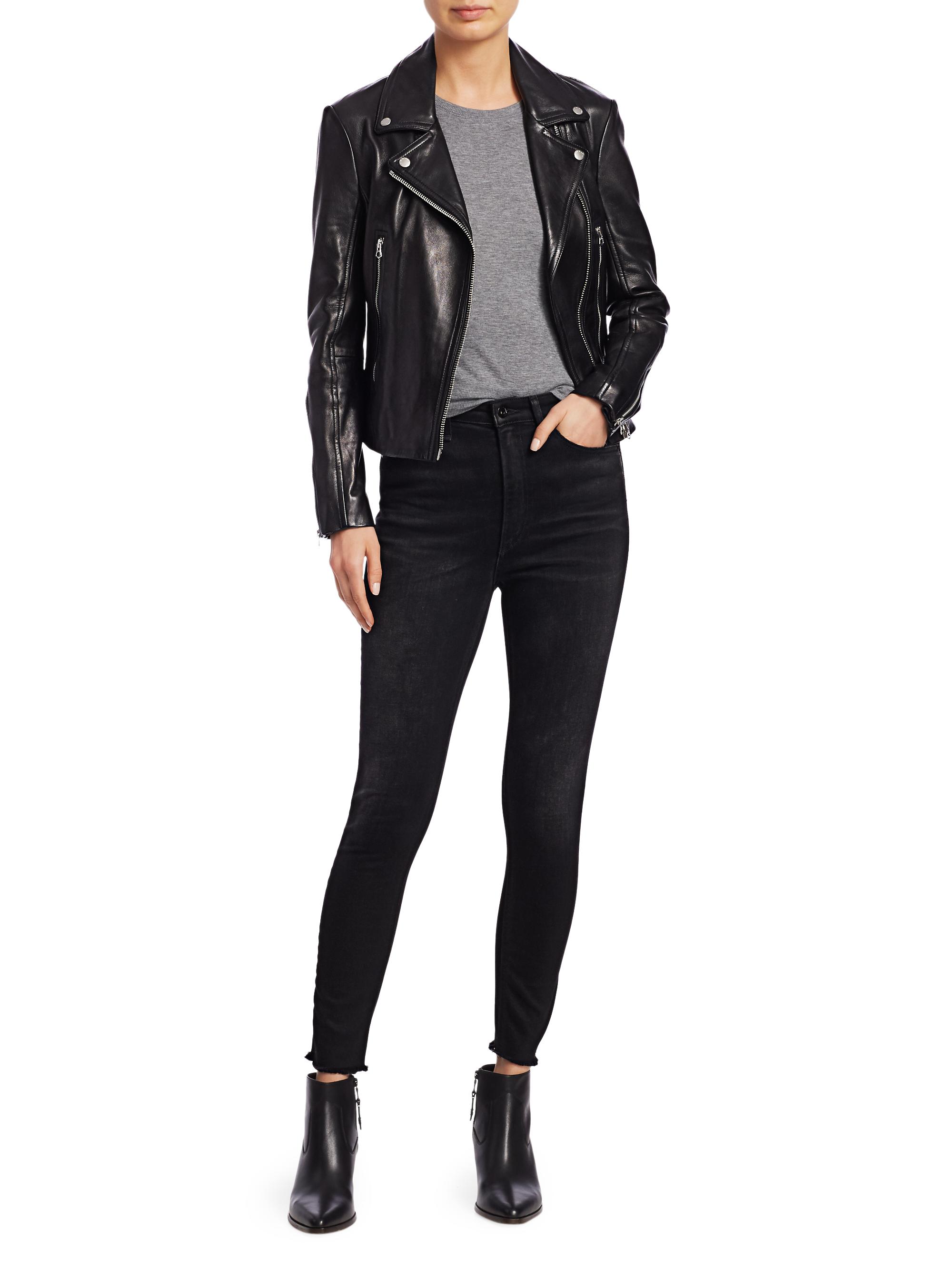 rag & bone Mack Leather Moto Jacket | Saks Fifth Avenue