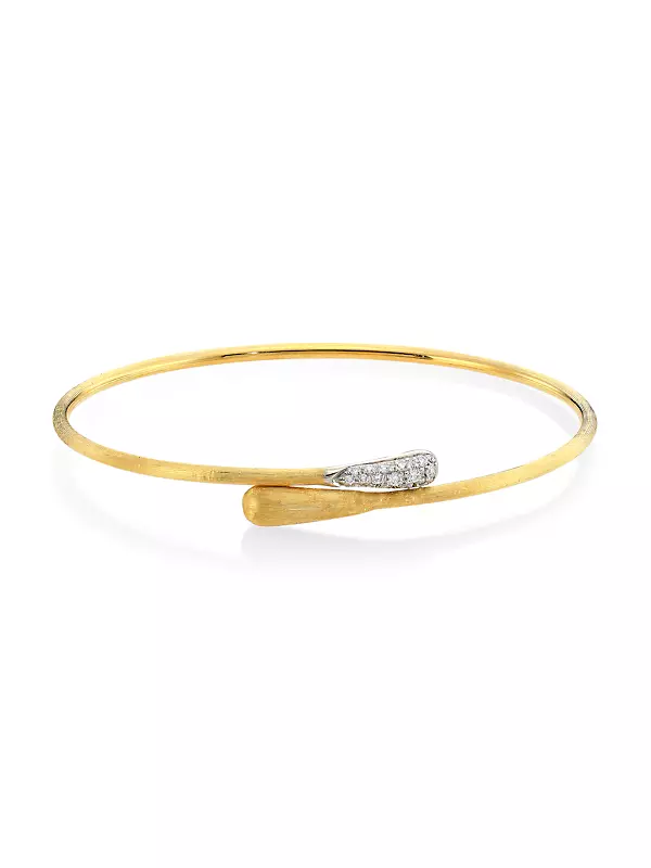 Lucia 18K Yellow Gold & Diamond Bangle Bracelet