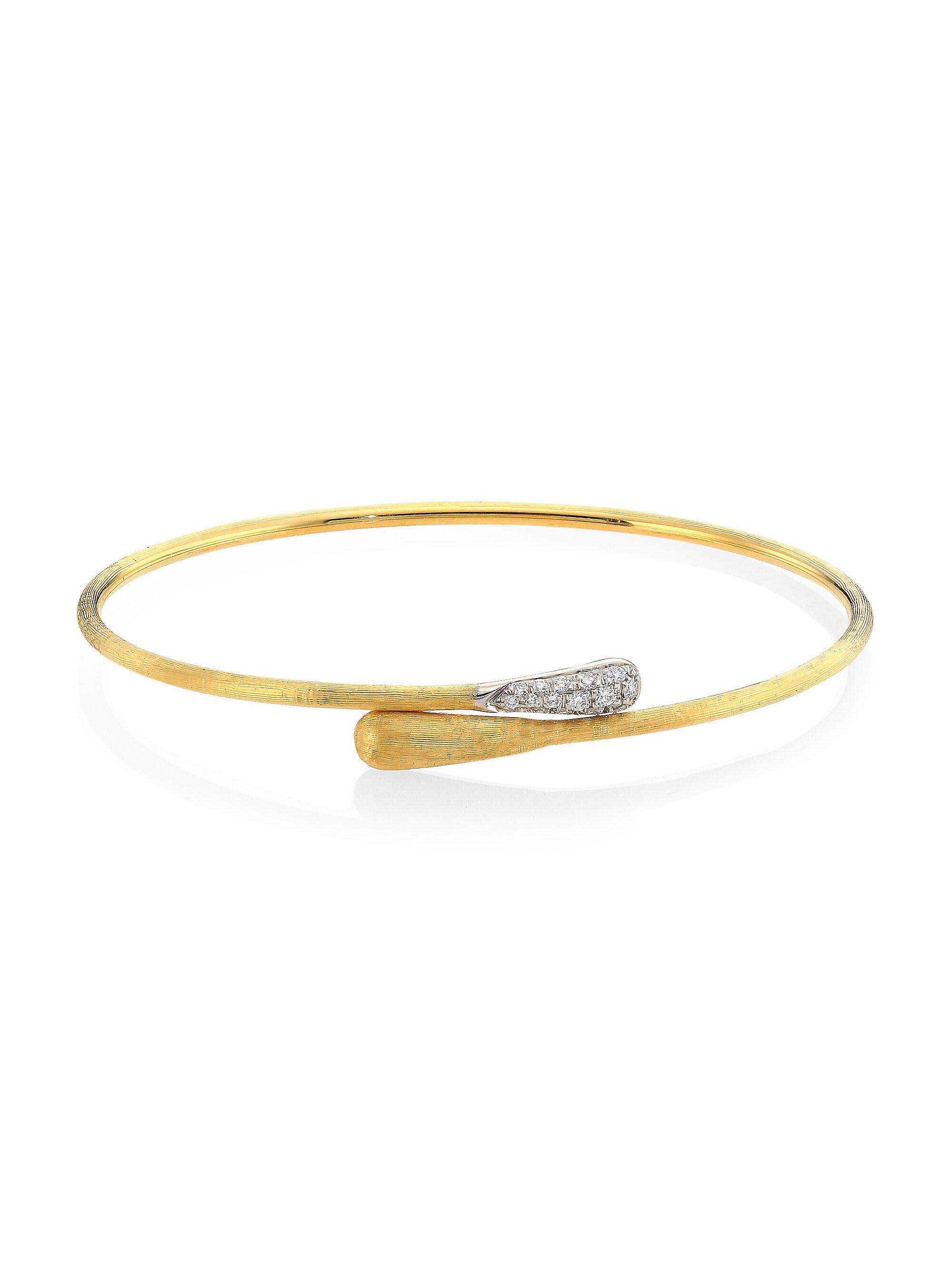 Marco Bicego Women's Lucia 18K Yellow Gold & Diamond Bangle Bracelet