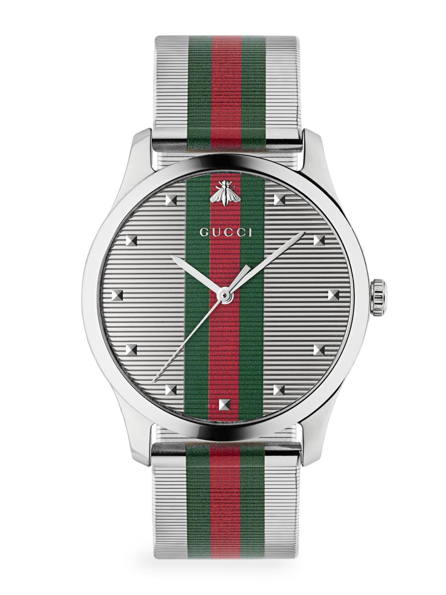 Gucci G-Timeless Stainless Steel & Mesh Bracelet Watch  display picture 1