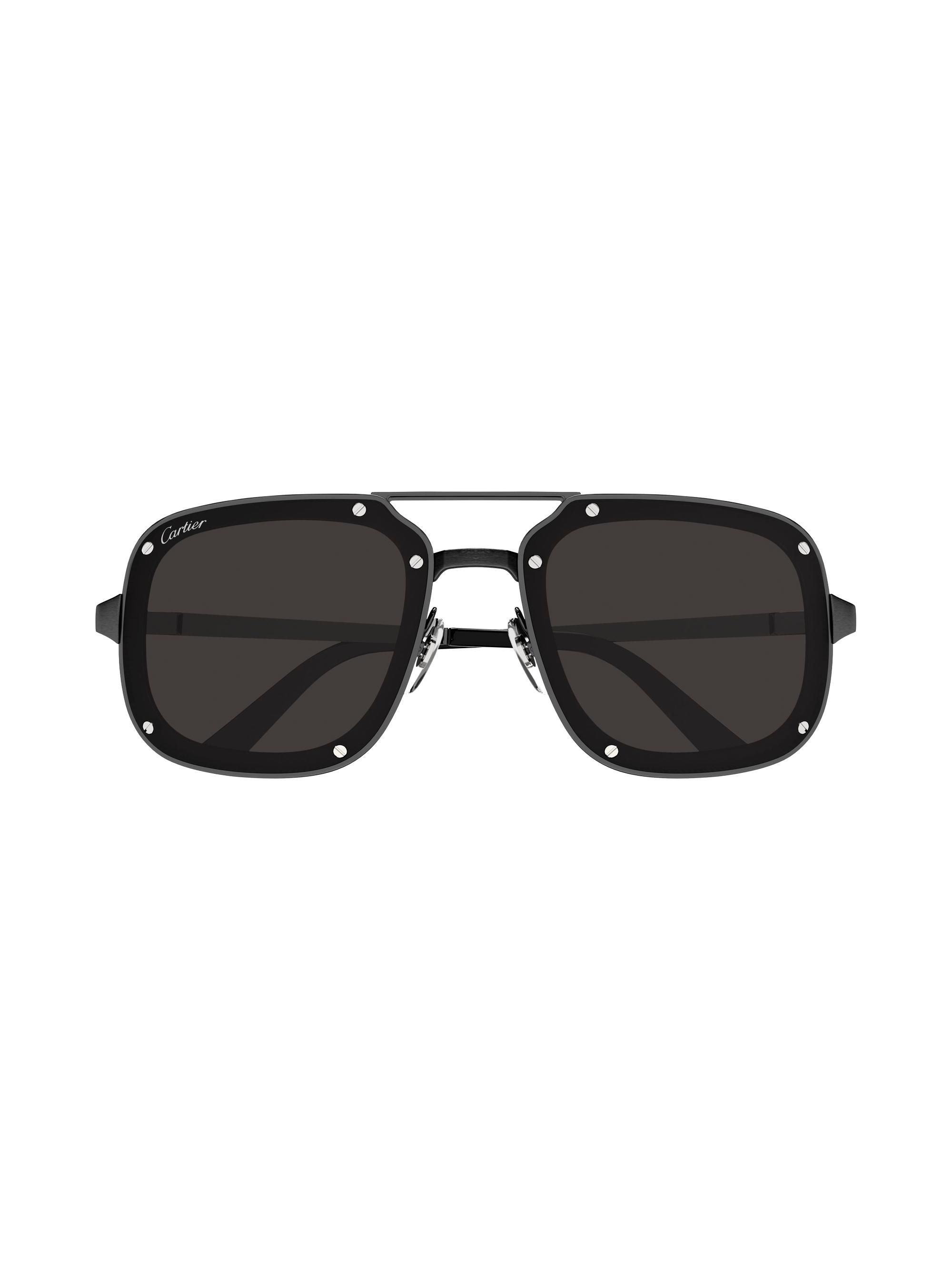 Cartier 58MM Square Titanium Sunglasses | Saks Fifth Avenue