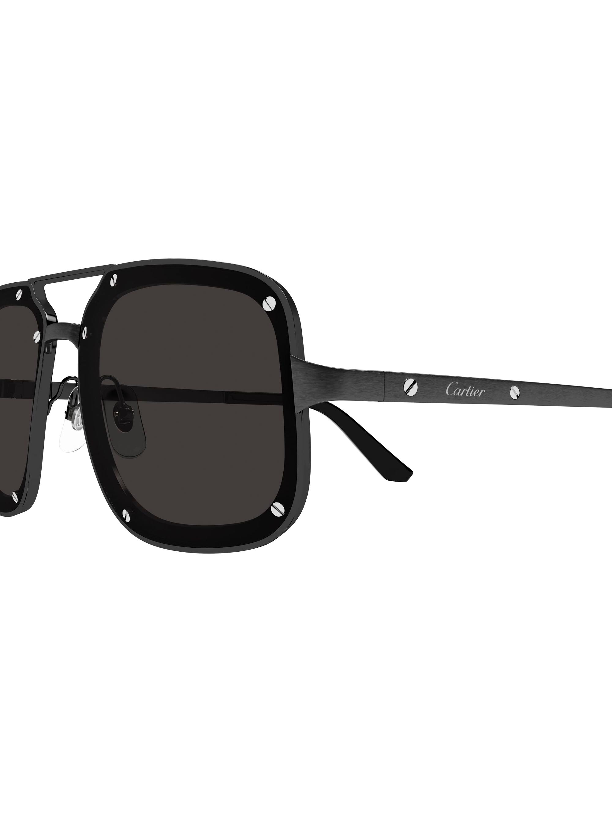 Cartier 58MM Square Titanium Sunglasses | Saks Fifth Avenue
