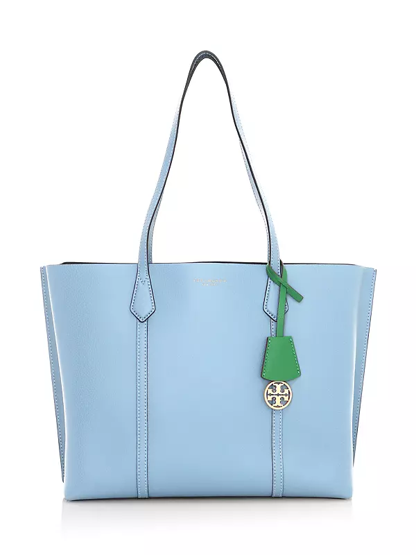 NEW Tory Burch Bay Gray Perry Triple Compartment Tote $448