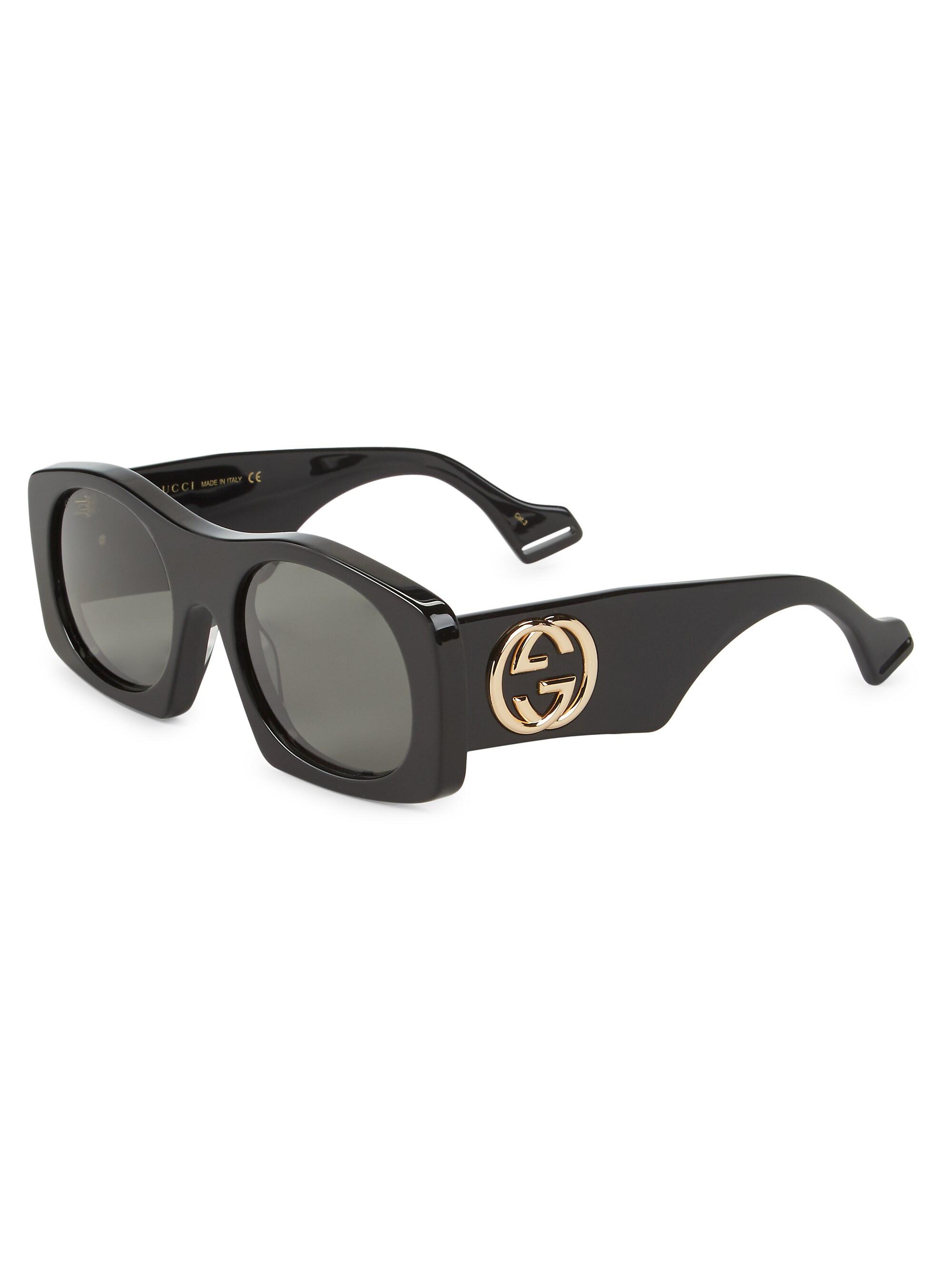 Gucci Men's 57MM Square Sunglasses - Black