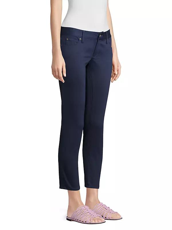 Worth Low-Rise Sateen Skinny Jeans