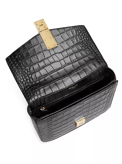 Vancouver Croc-Embossed Leather Crossbody Bag