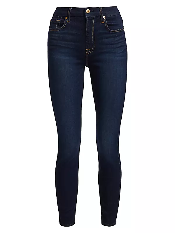 Shop 7 For All Mankind The High-Rise Ankle Skinny Jeans