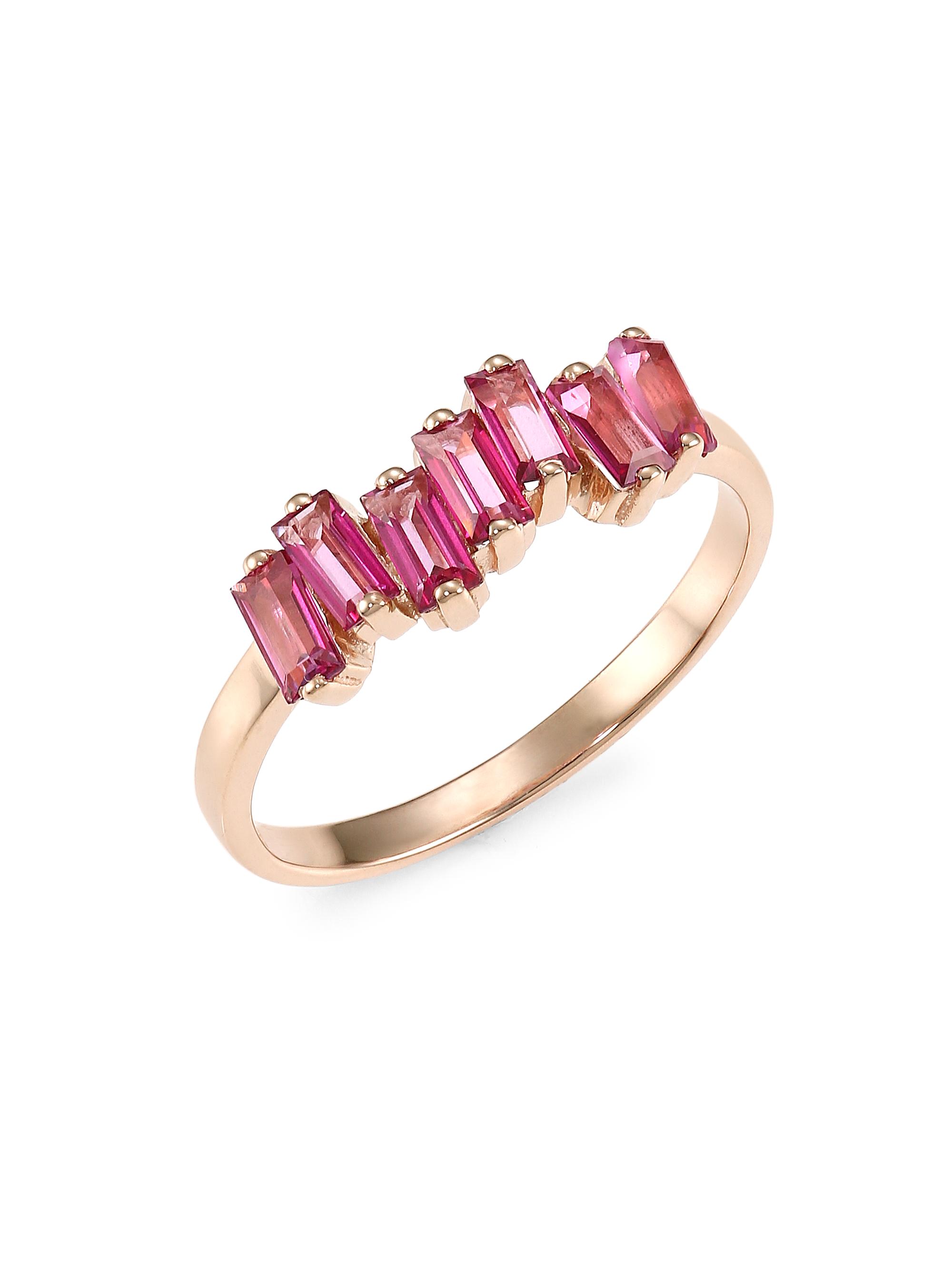 Kalan By Suzanne Kalan Women's 14K Rose Gold & Pink Topaz Ring - Pink Topaz