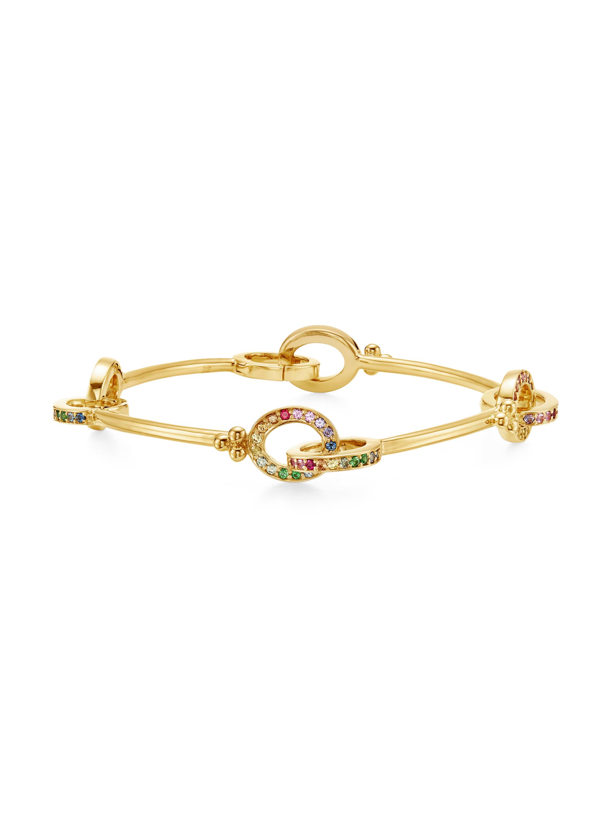 Temple St. Clair Women's Celestial 18K Yellow Gold & Multi-Stone Orsina Link Bracelet