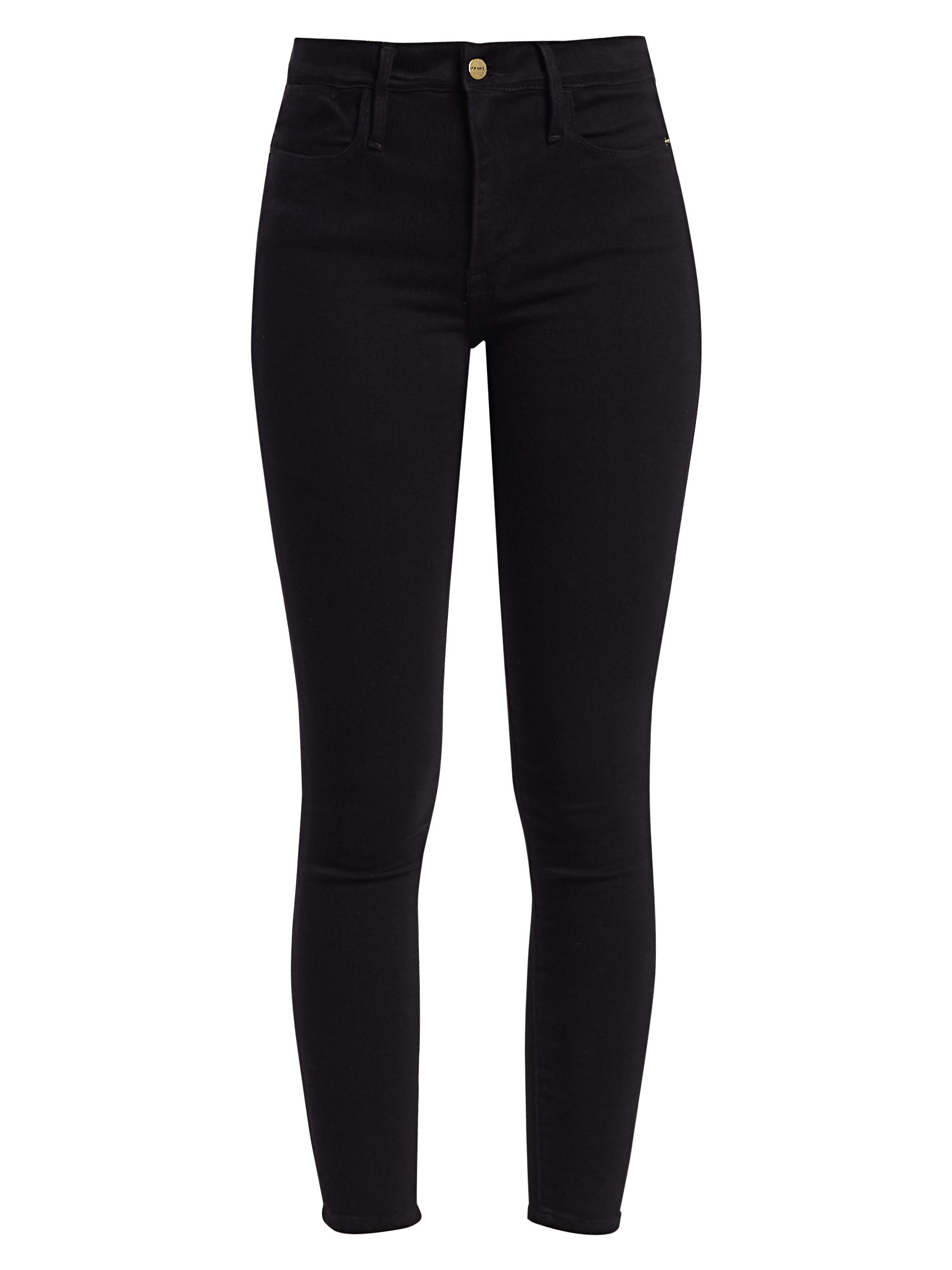 Frame Women's Le High Crop Skinny Jeans - Film Noir