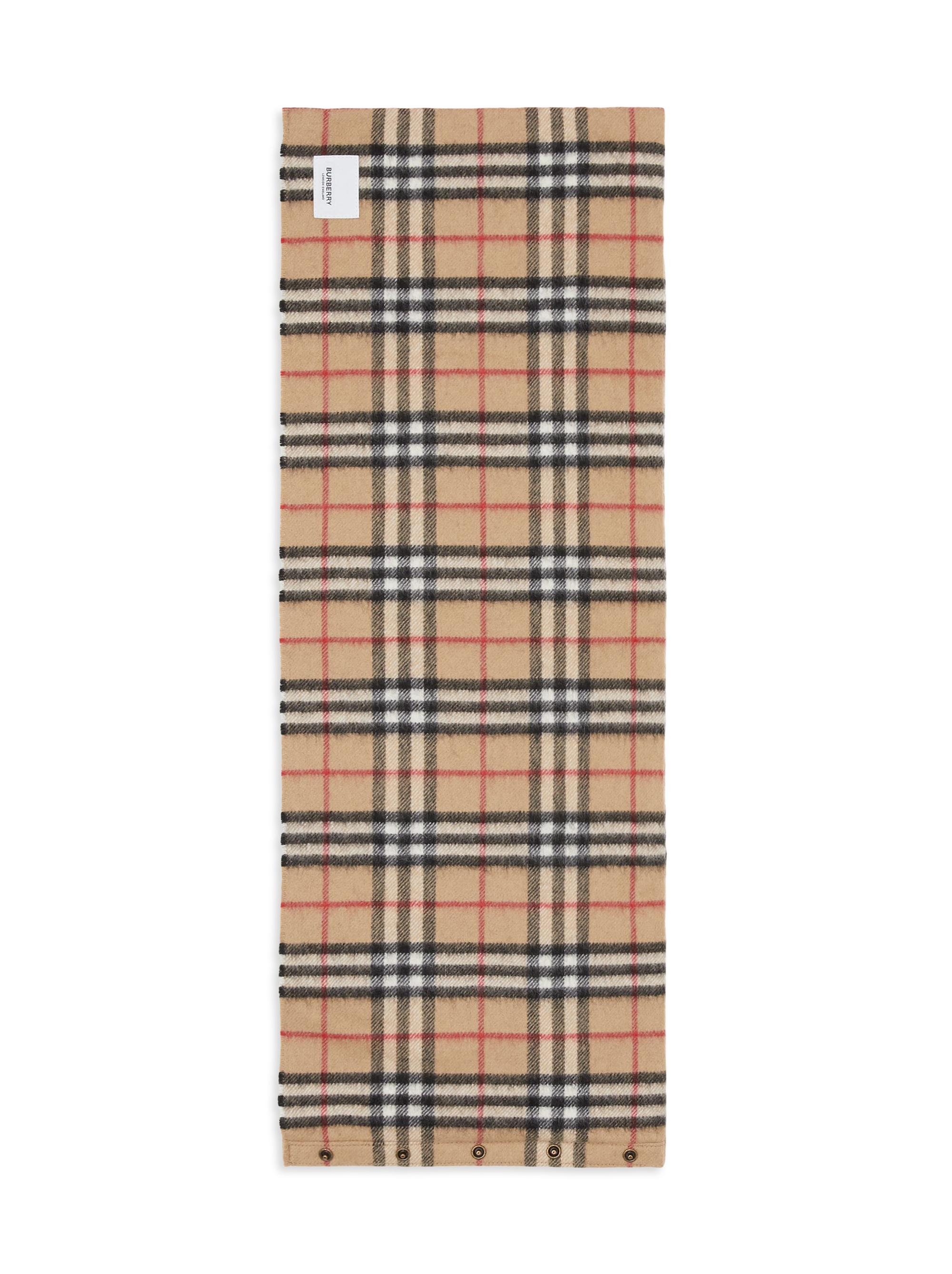 BURBERRY チェック柄 スヌード Burberry Vintage Check Cashmere Scarf Snood | Saks Fifth Avenue